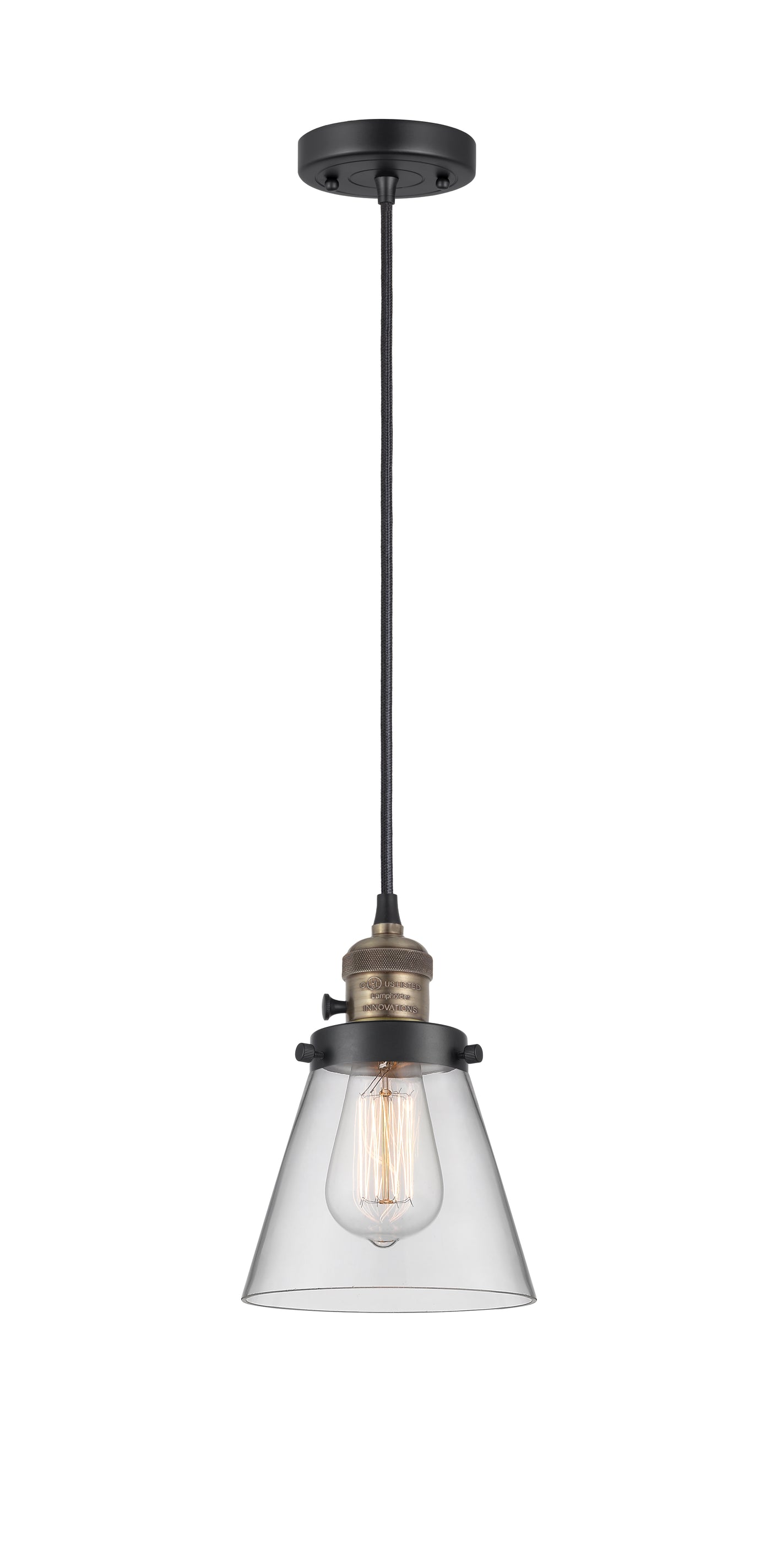 Franklin Restoration Cone Antique Brass Steel
