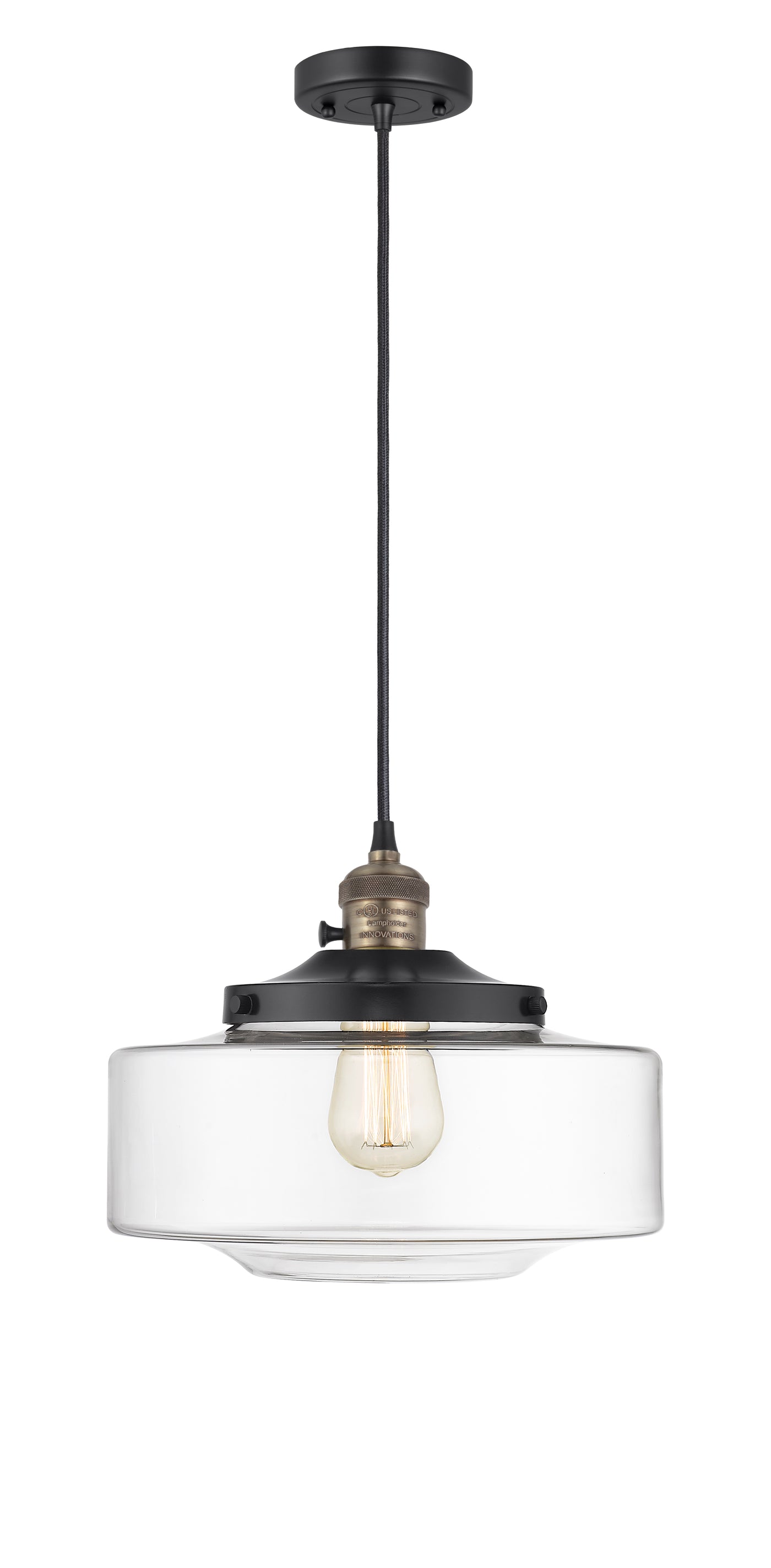 Franklin Restoration Mini Pendant Antique Brass