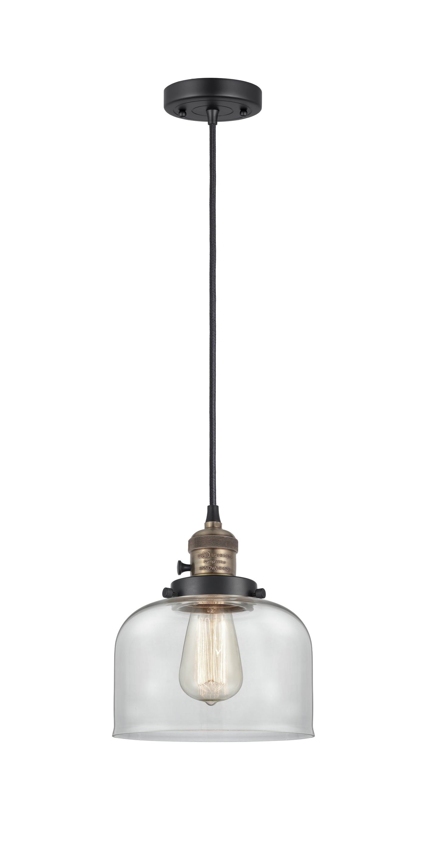 Franklin Restoration Mini Pendant Antique Brass