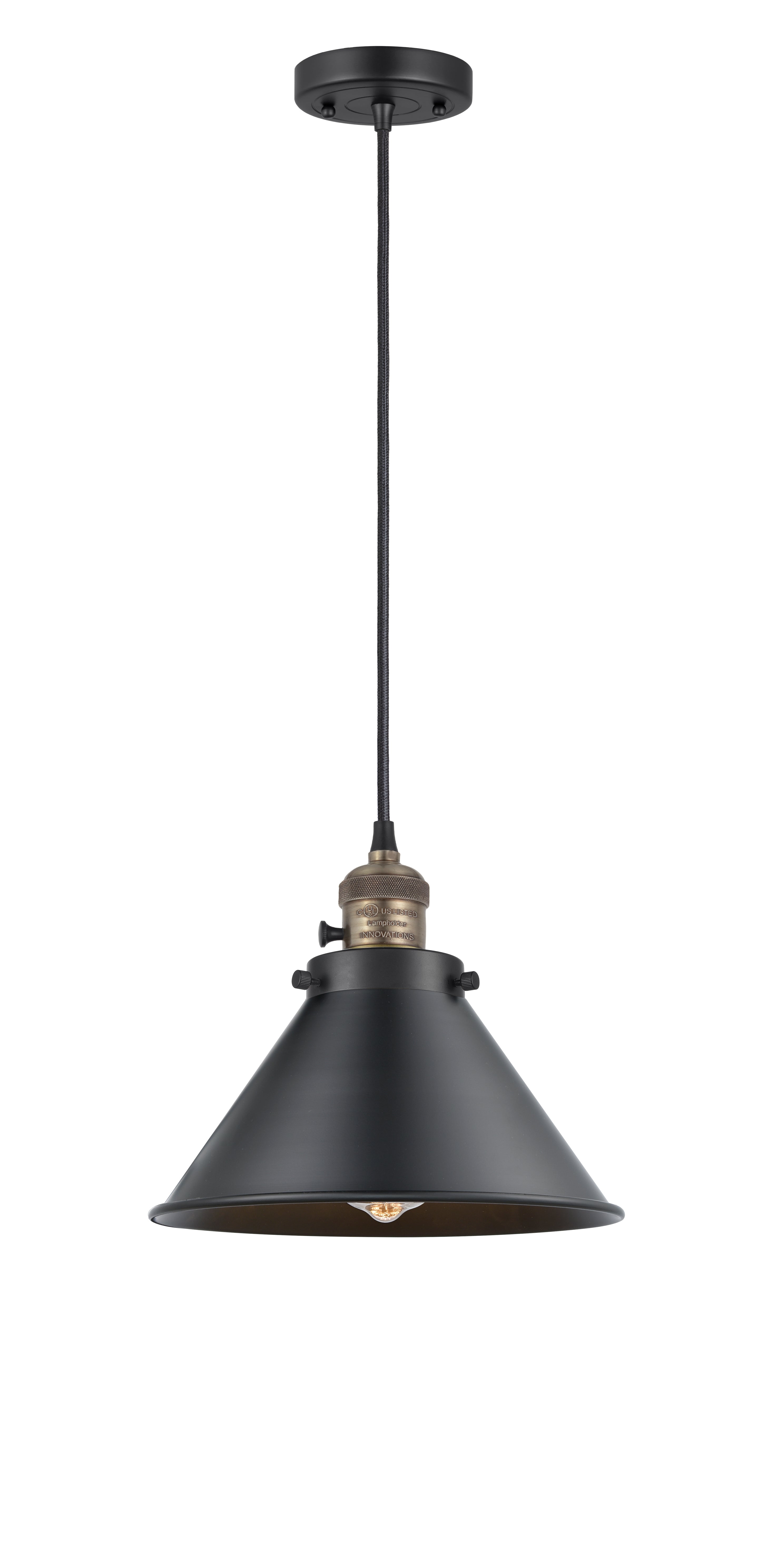 Franklin Restoration Mini Pendant Antique Brass