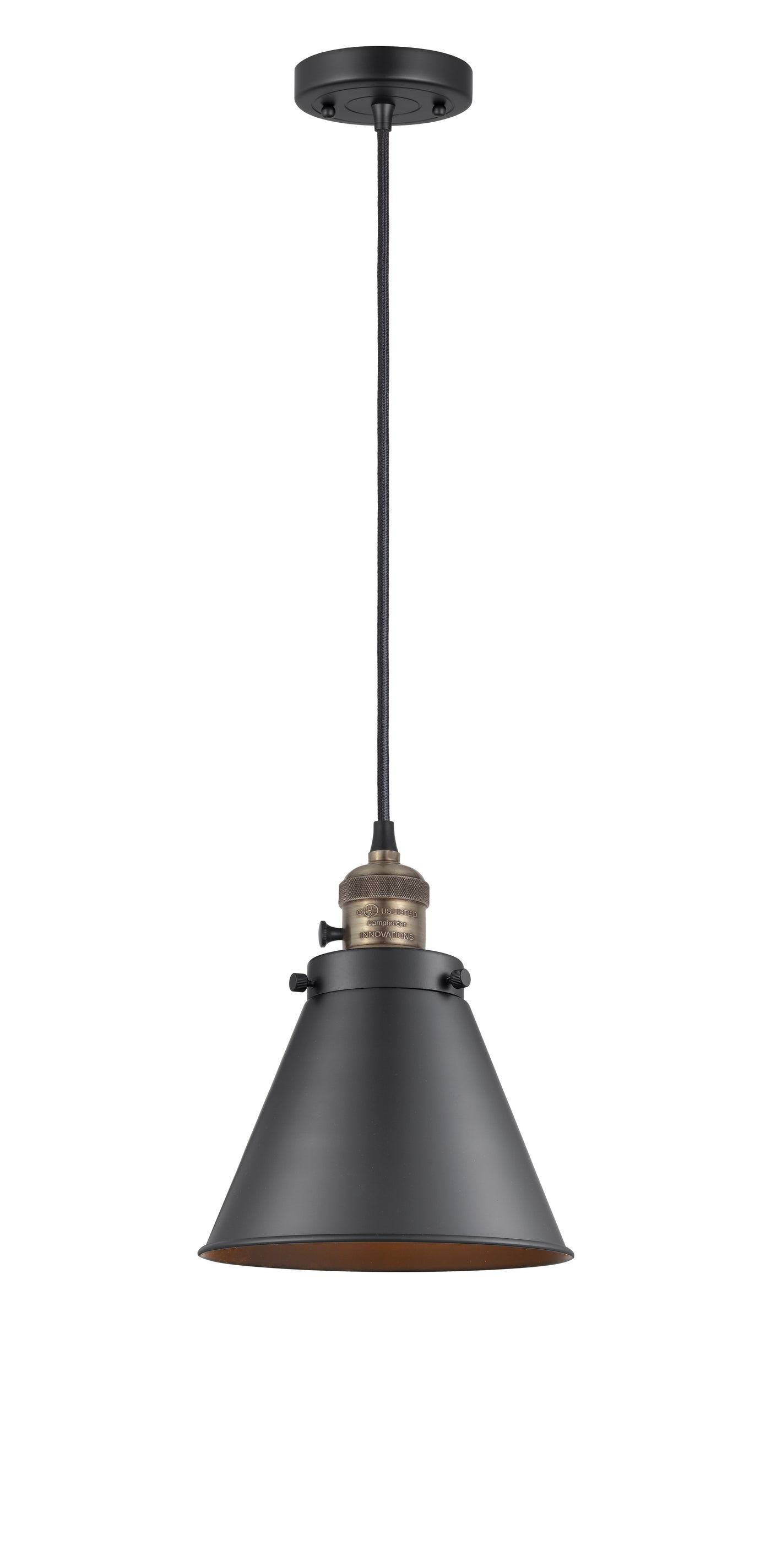 Franklin Restoration Mini Pendant Antique Brass