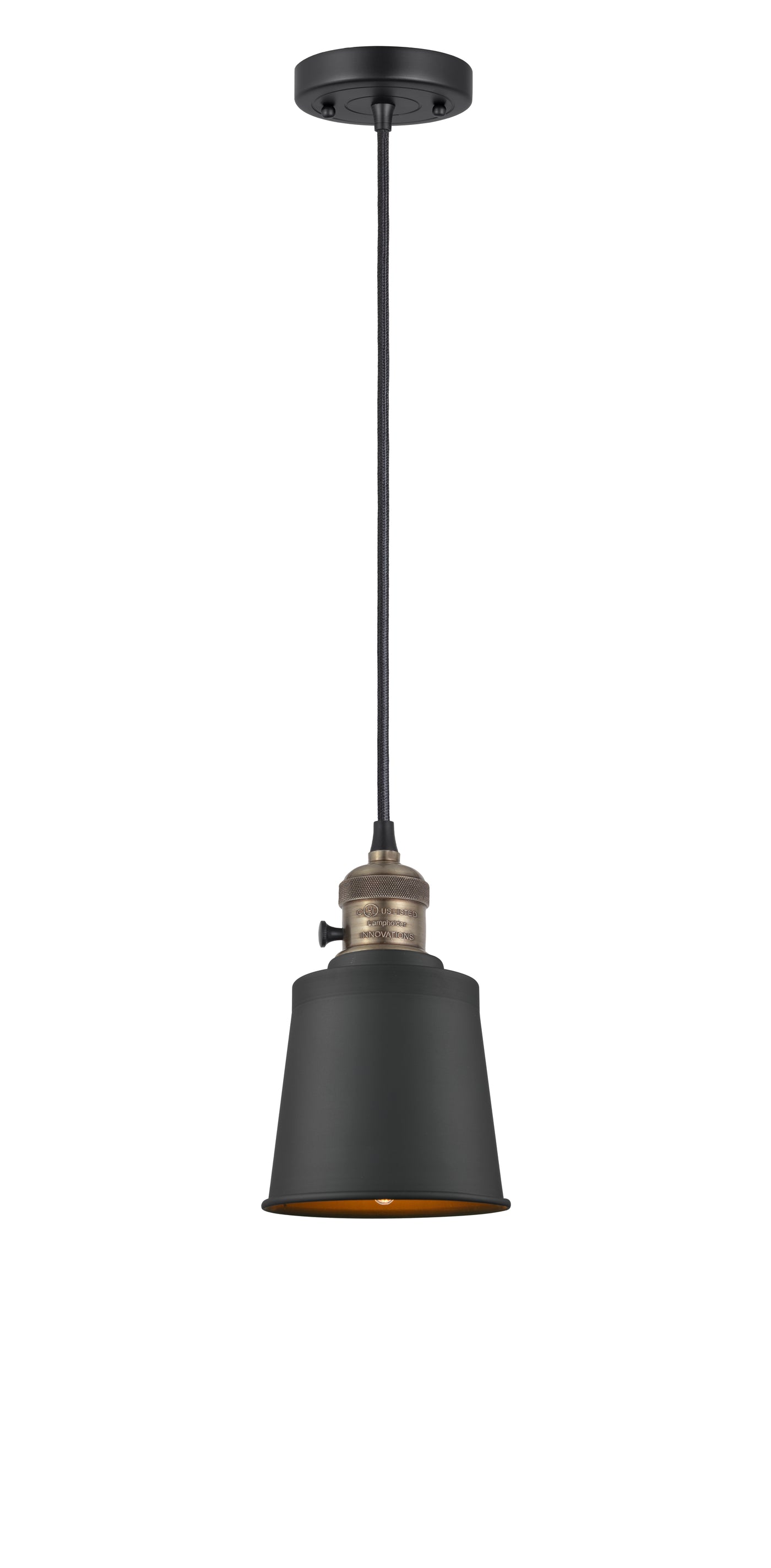 Franklin Restoration Mini Pendant Antique Brass