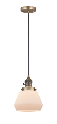Franklin Restoration Mini Pendant 7 Inch Brass