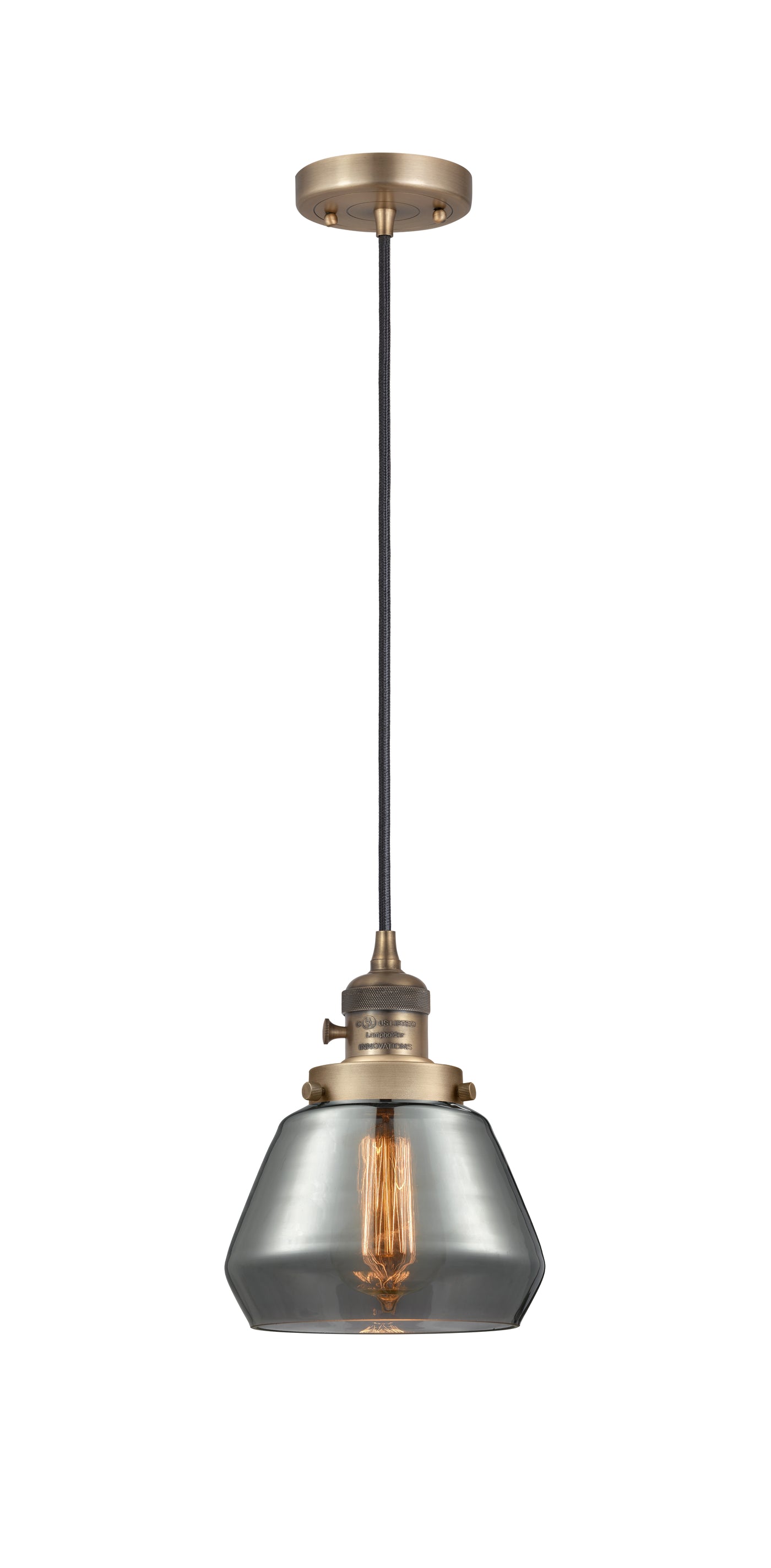Franklin Restoration Mini Pendant Antique Brass