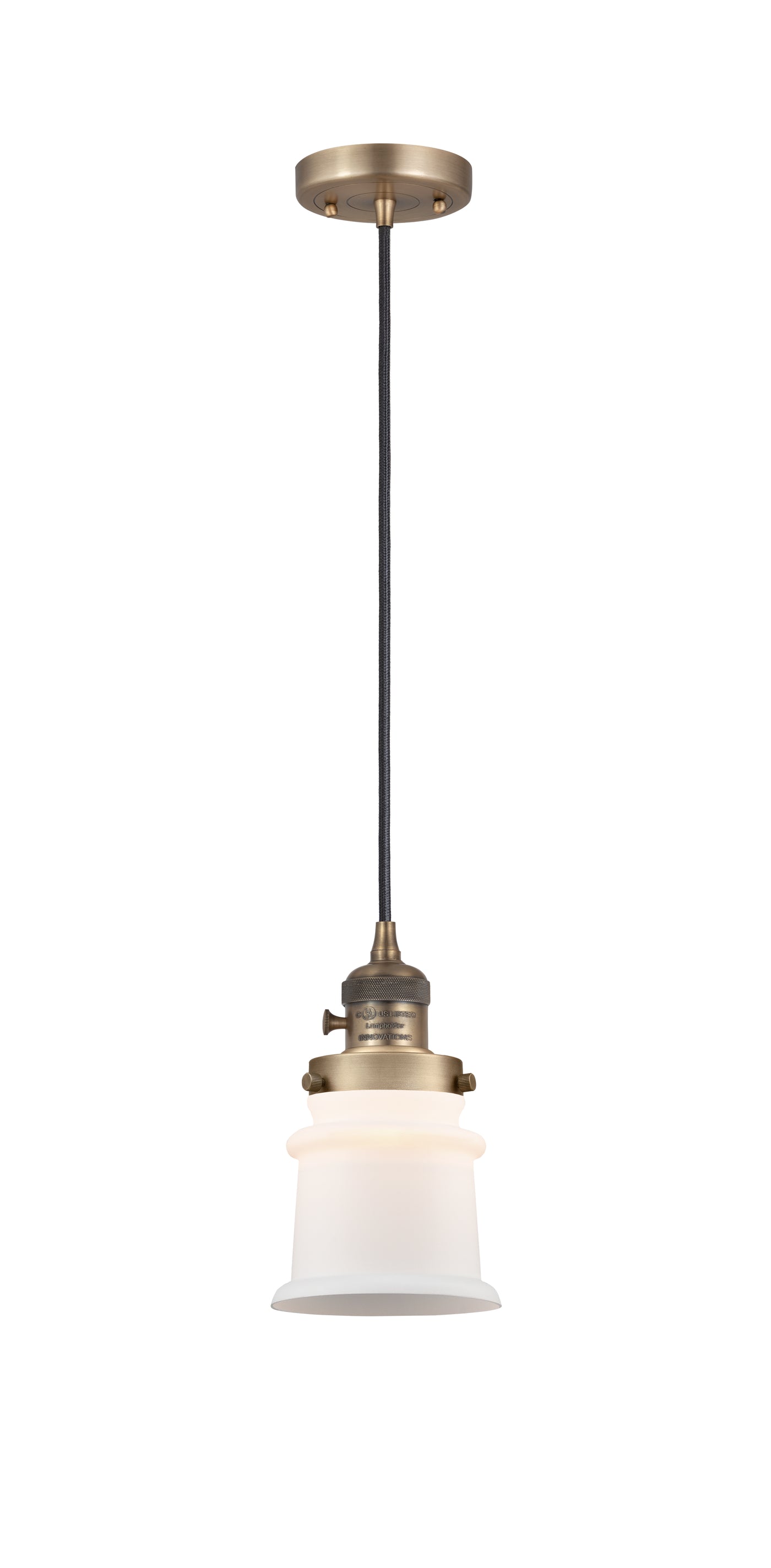 Franklin Restoration Mini Pendant Antique Brass