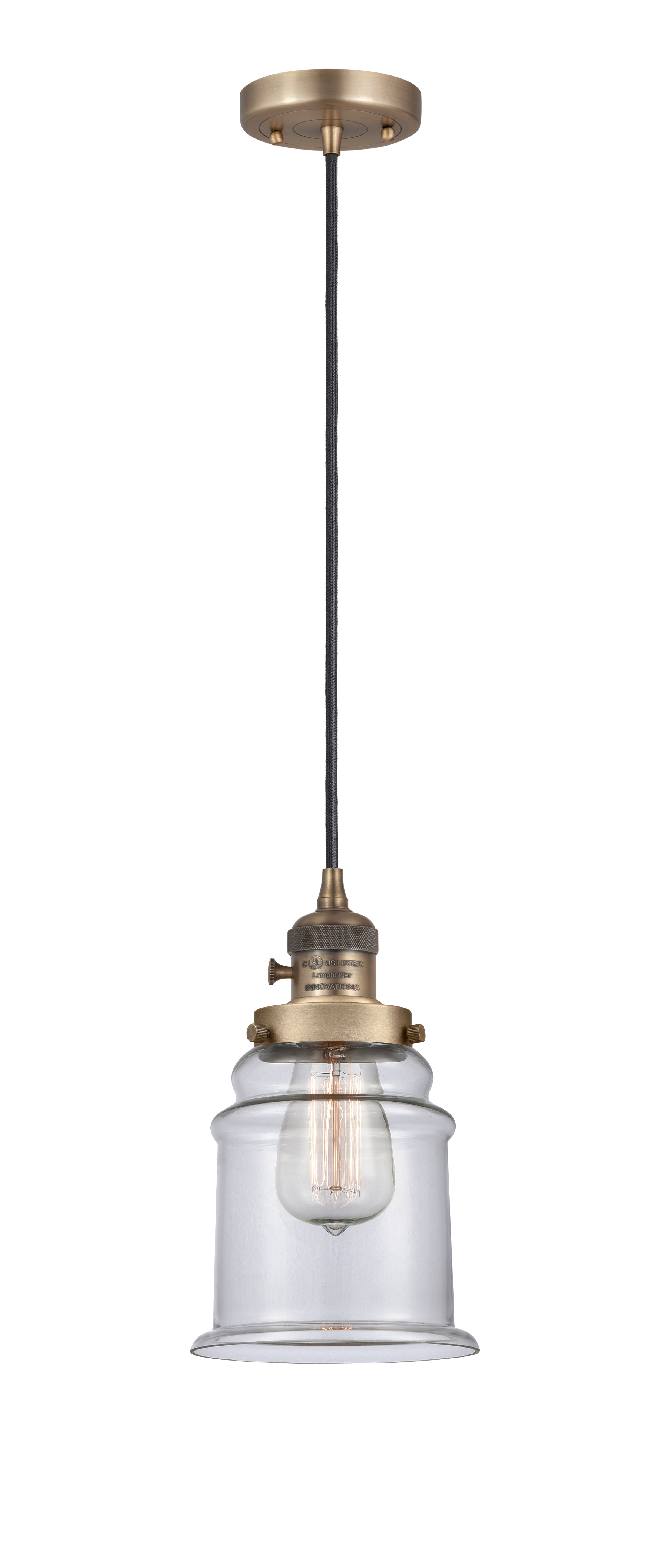 Franklin Restoration Mini Pendant Brass