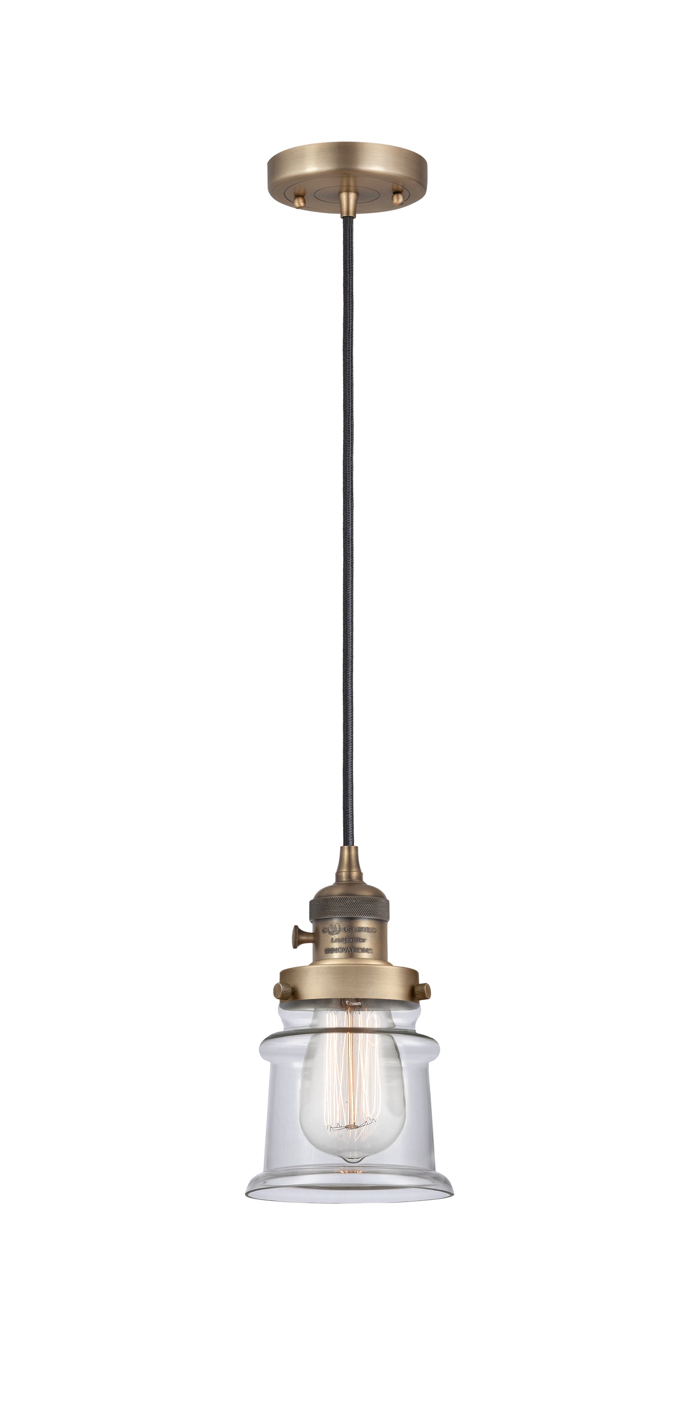Franklin Restoration Mini Pendant Antique Brass