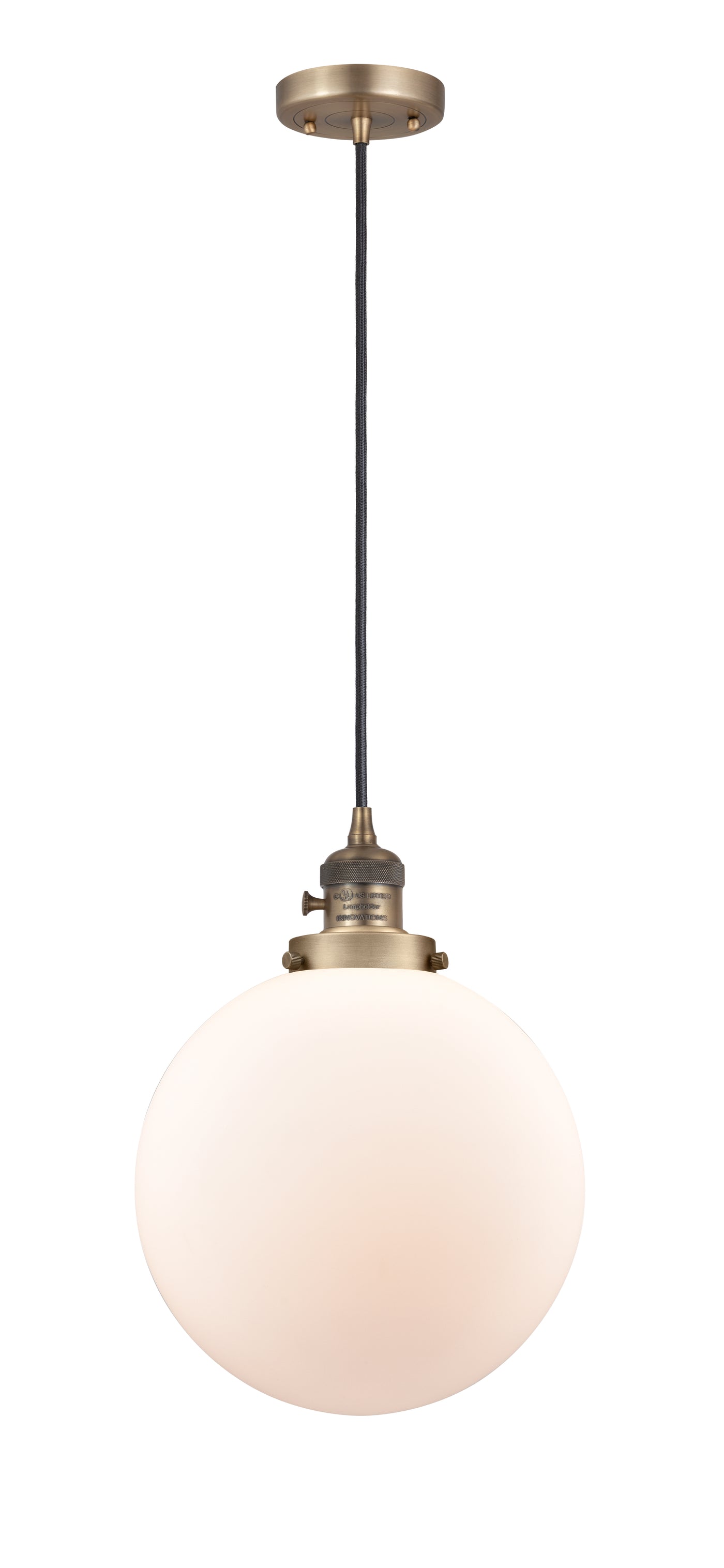 Franklin Restoration Mini Pendant Antique Brass