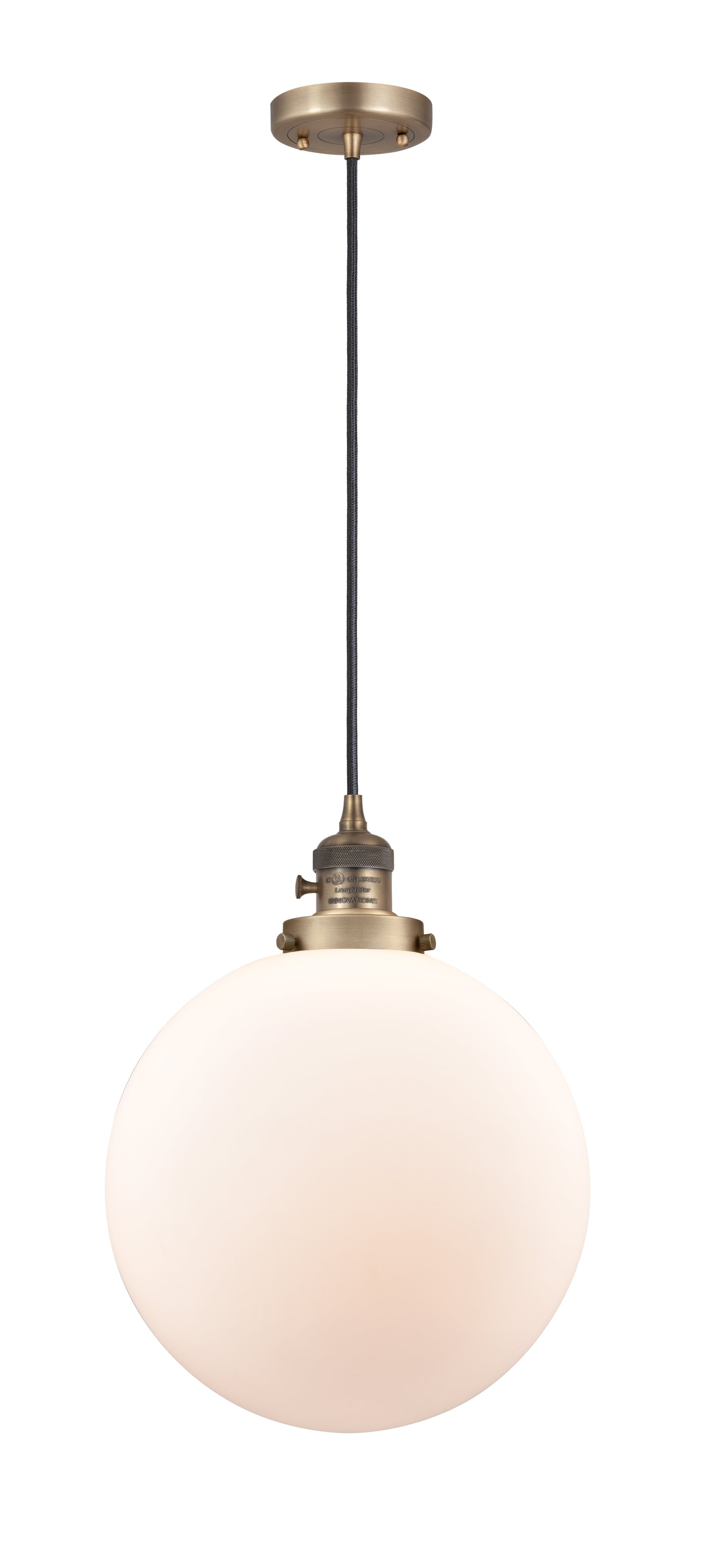 Franklin Restoration Mini Pendant Antique Brass