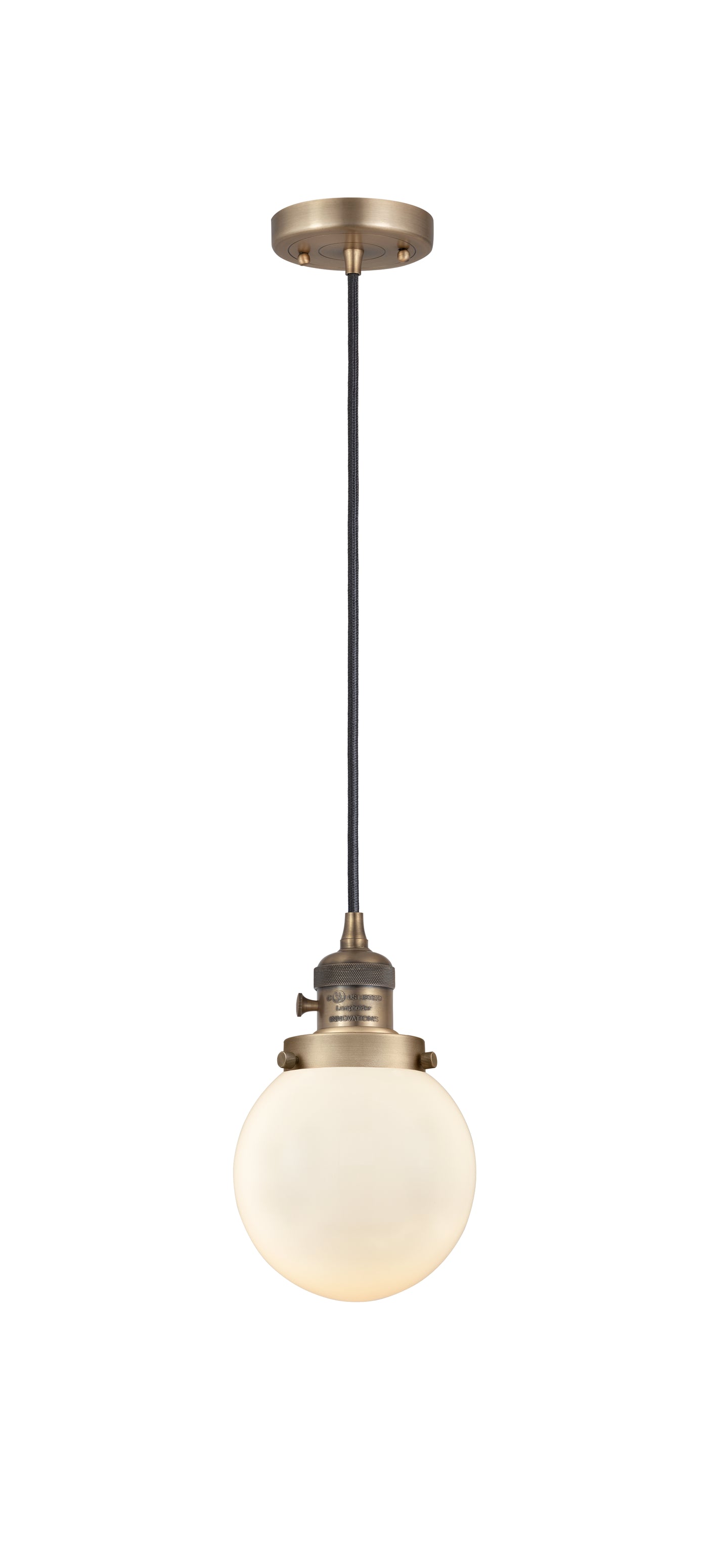 Franklin Restoration Mini Pendant Antique Brass