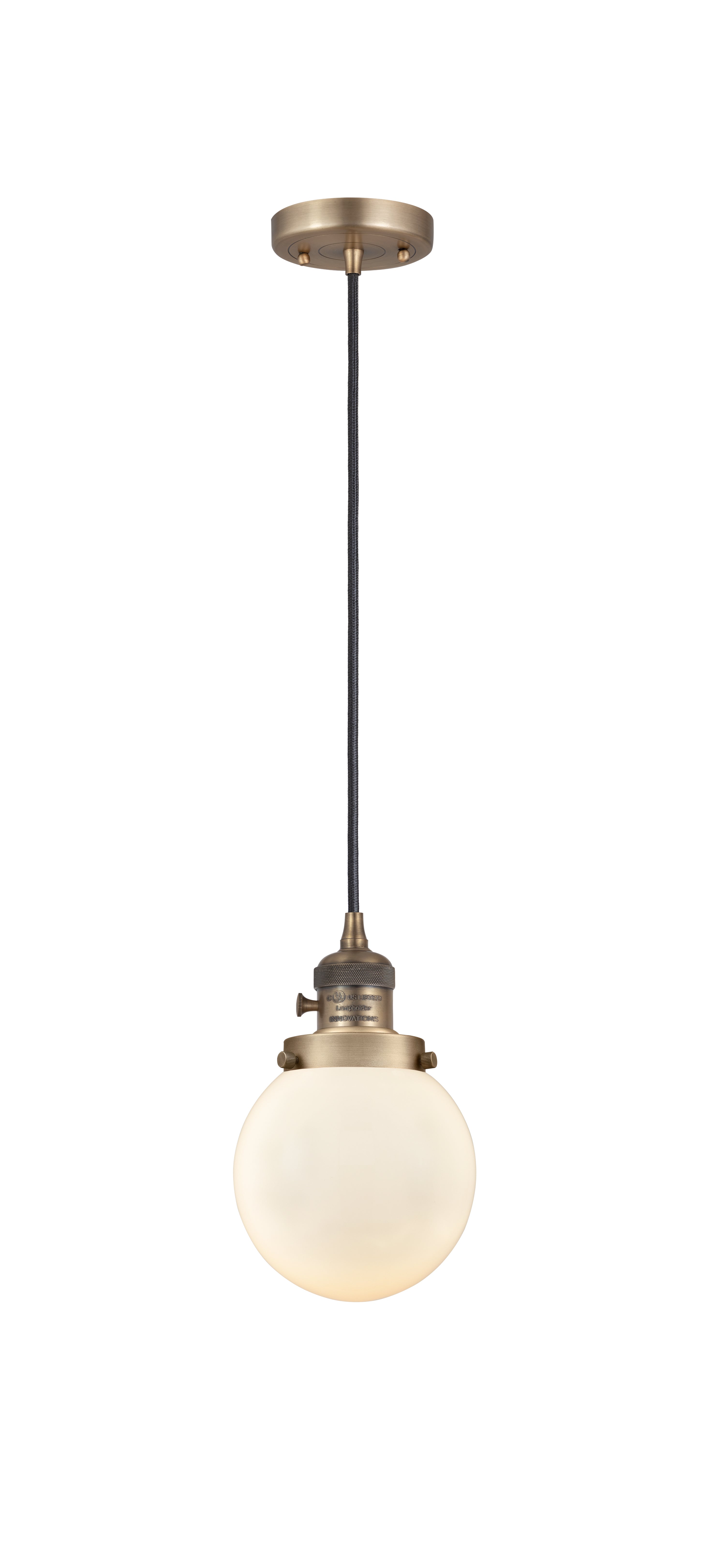 Franklin Restoration Mini Pendant Antique Brass