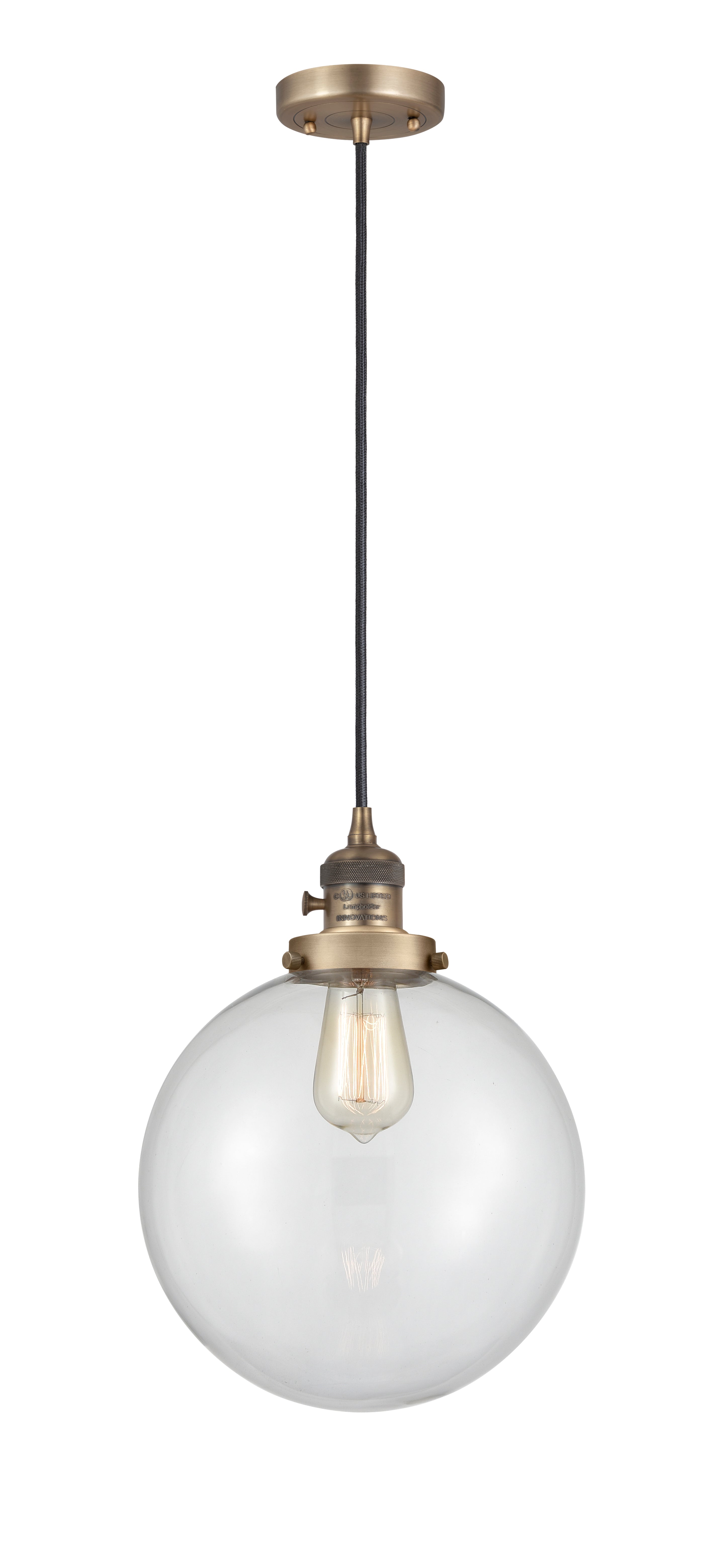 Franklin Restoration Mini Pendant Cast Brass