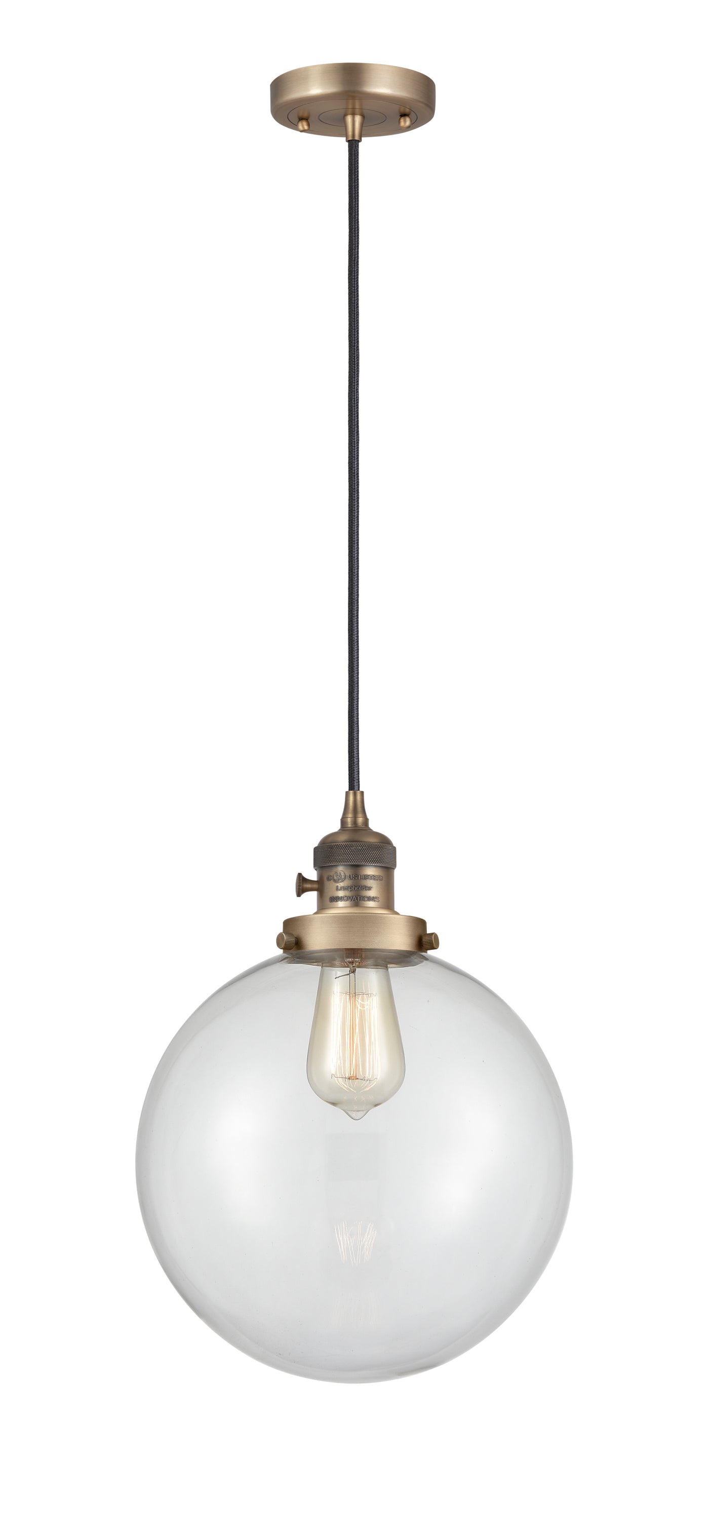 Franklin Restoration Mini Pendant Antique Brass