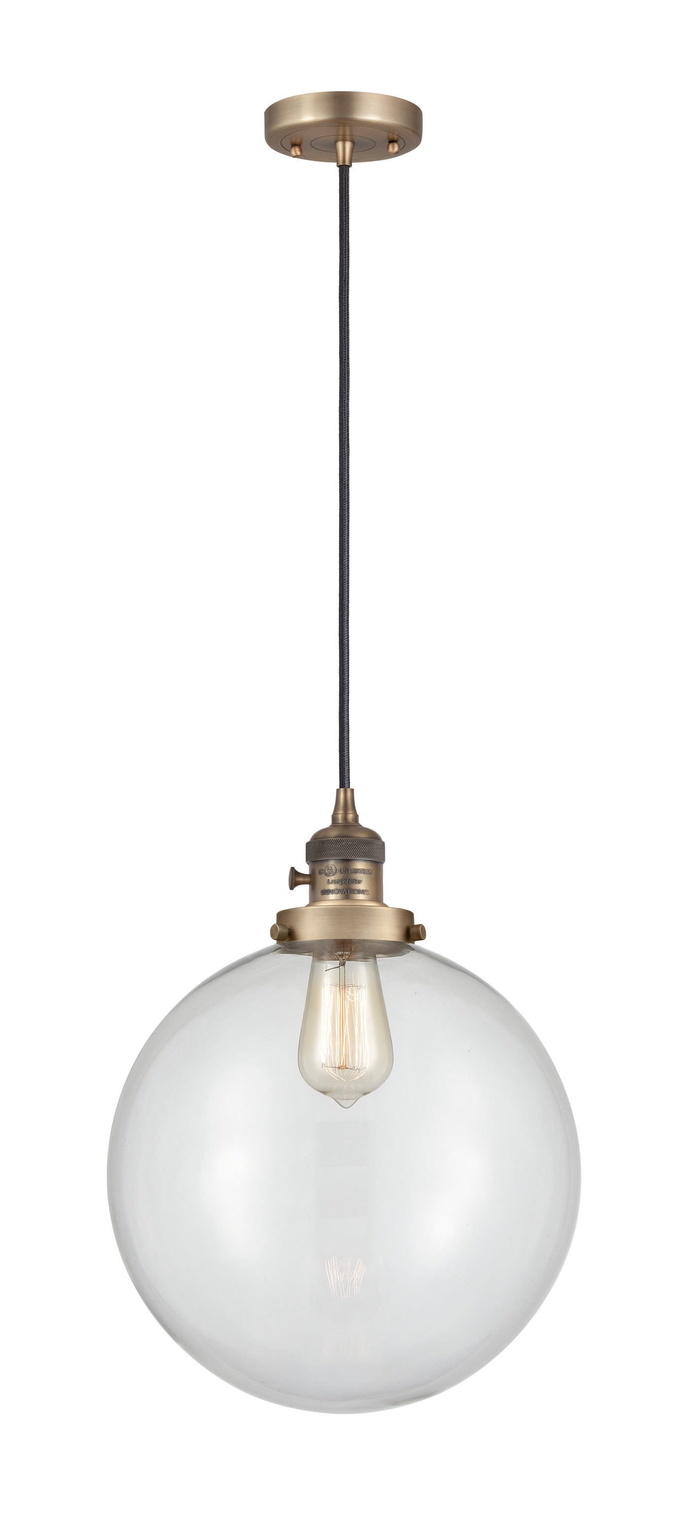 Franklin Restoration Mini Pendant Antique Brass