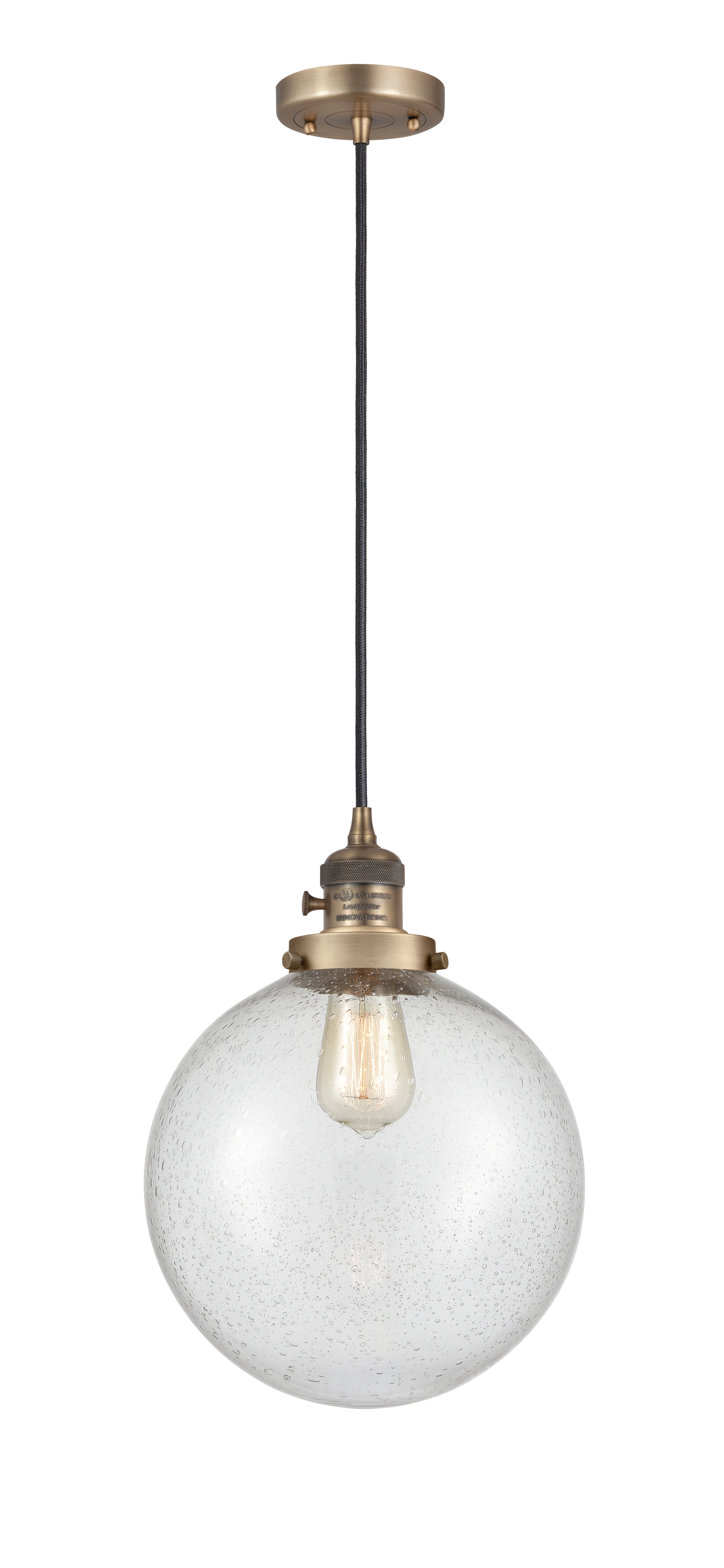 Franklin Restoration Mini Pendant Antique Brass