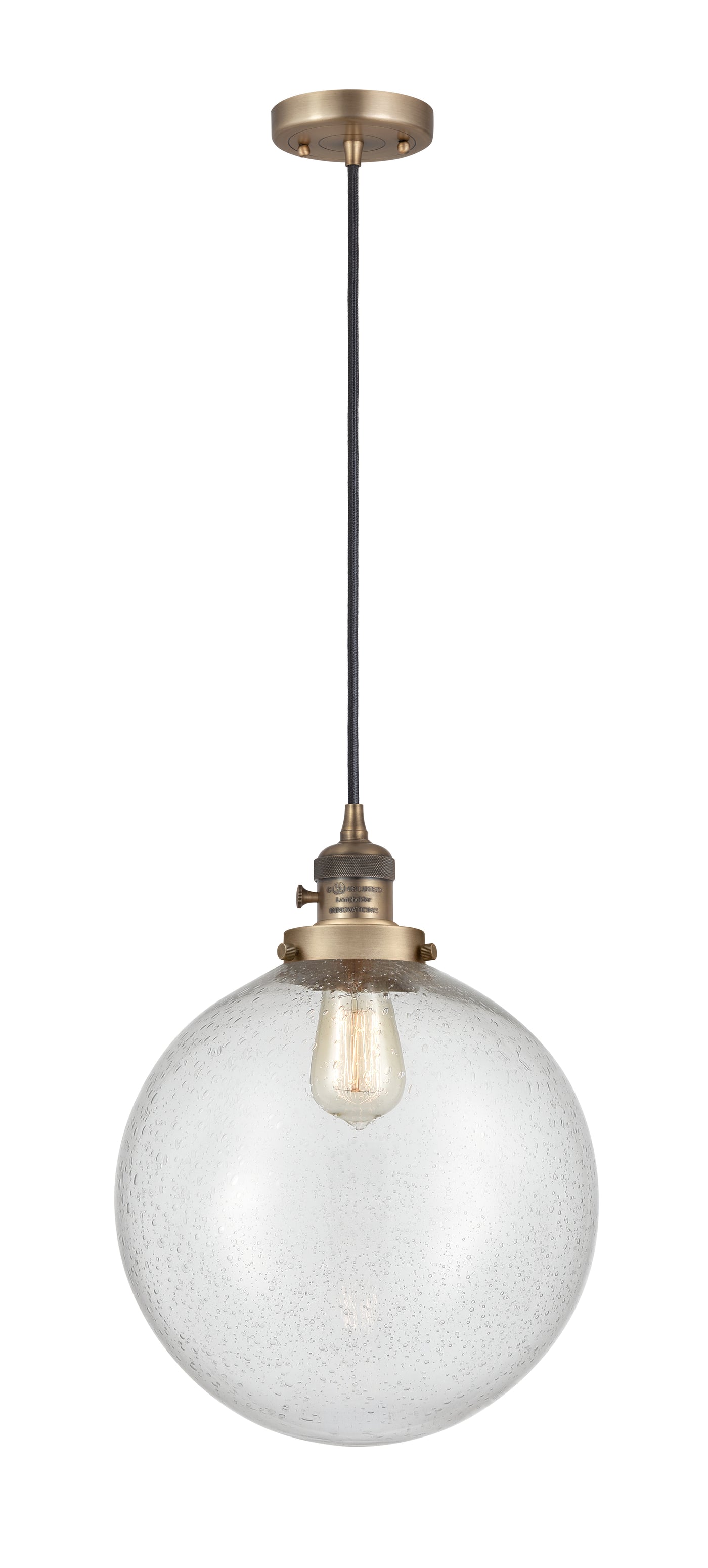 Franklin Restoration Mini Pendant Antique Brass