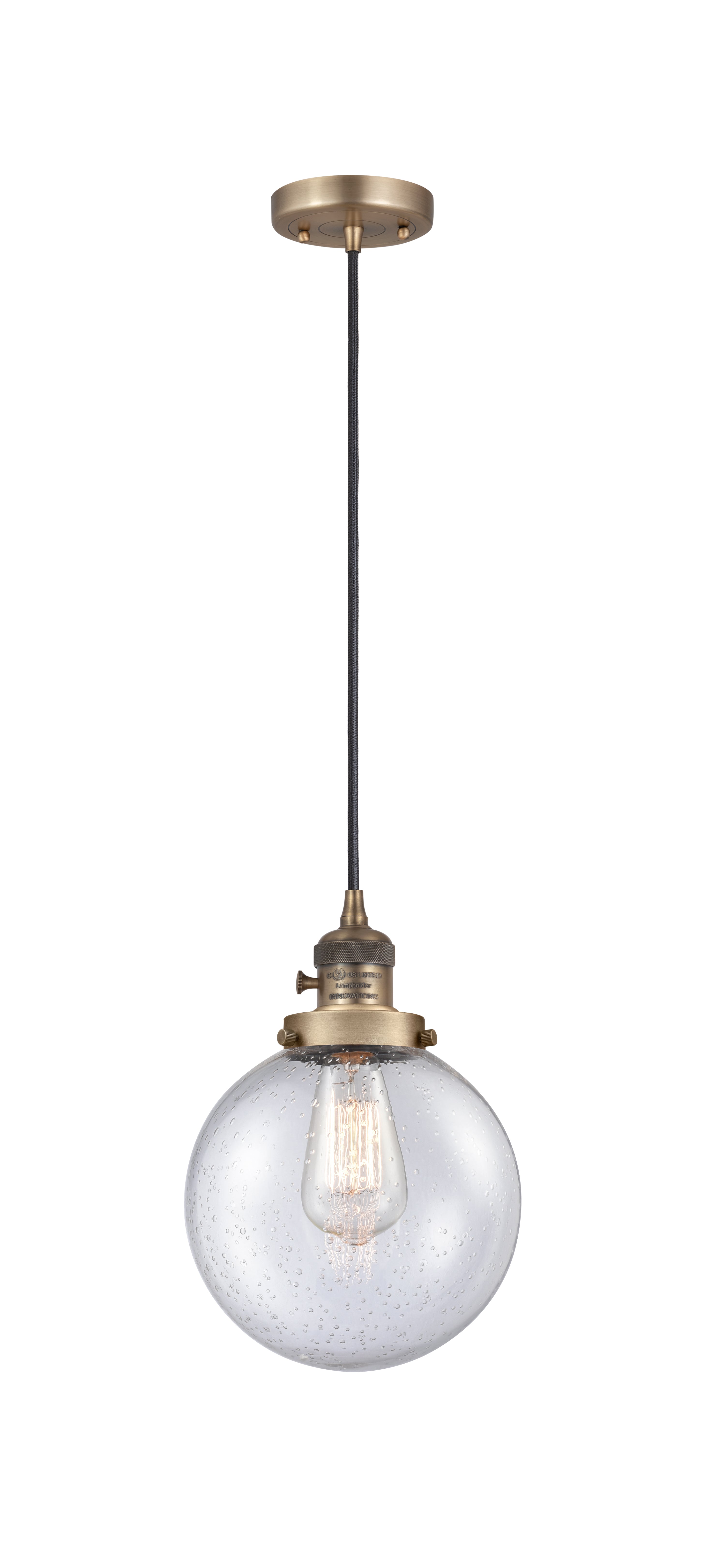 Franklin Restoration Mini Pendant Antique Brass