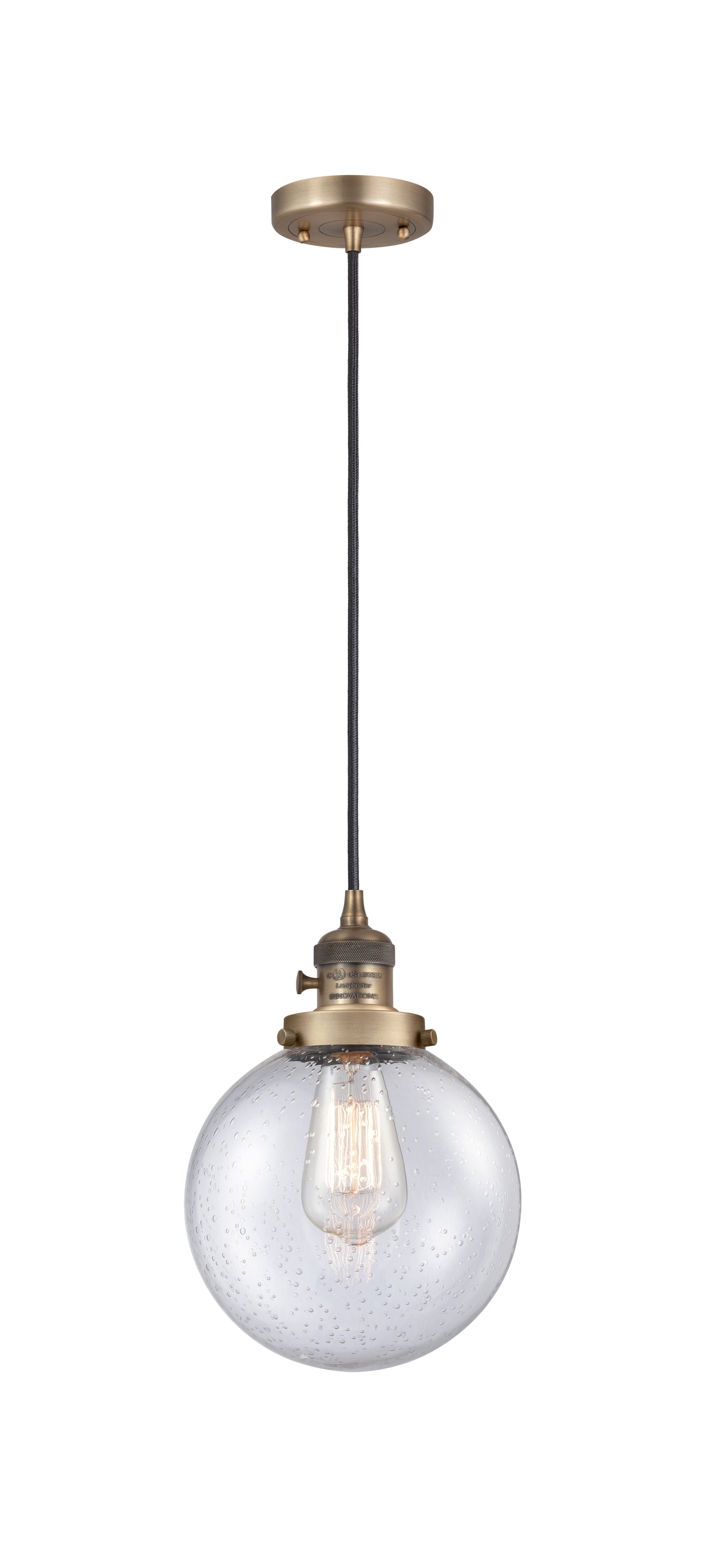 Franklin Restoration Mini Pendant Antique Brass