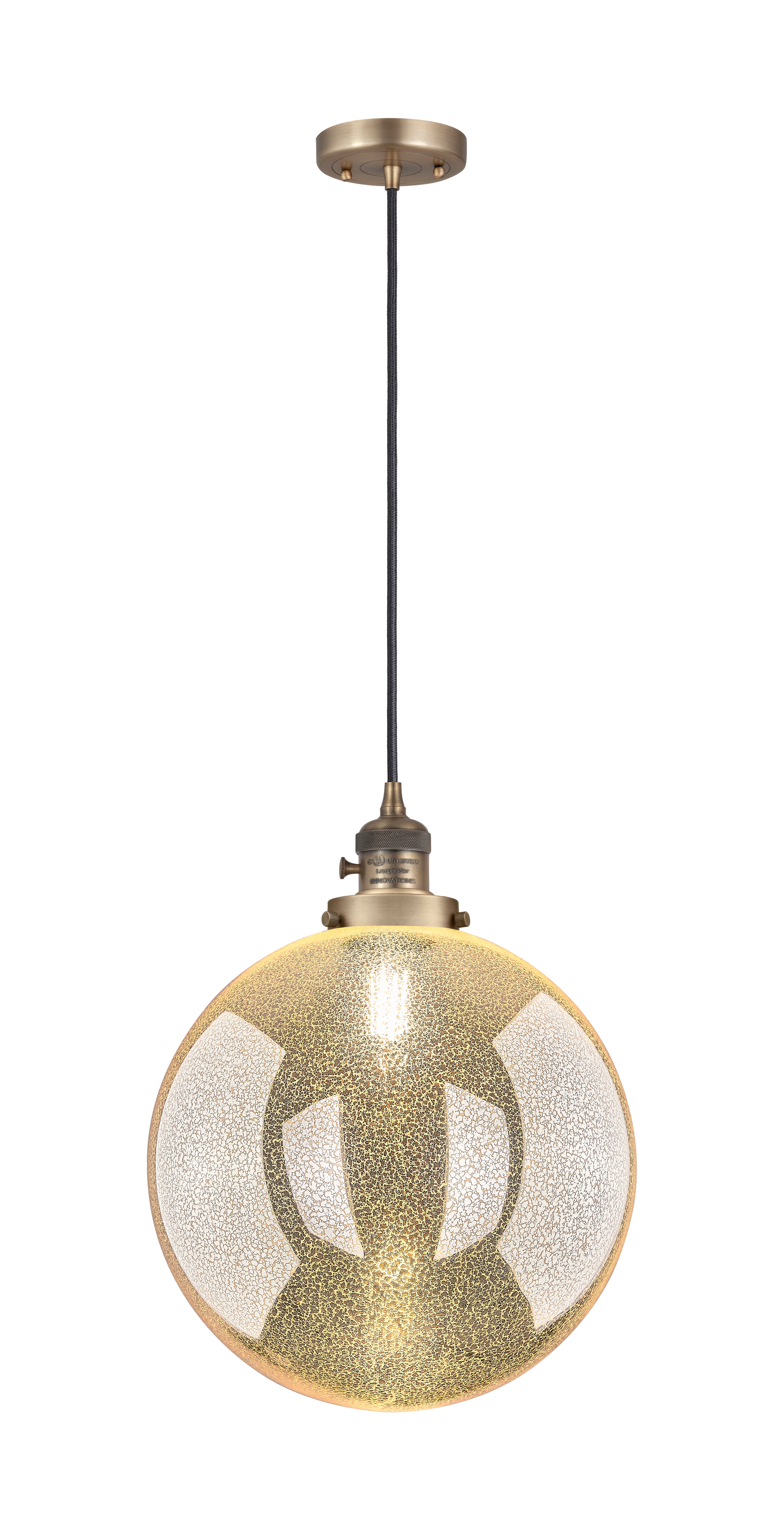Franklin Restoration Mini Pendant Antique Brass