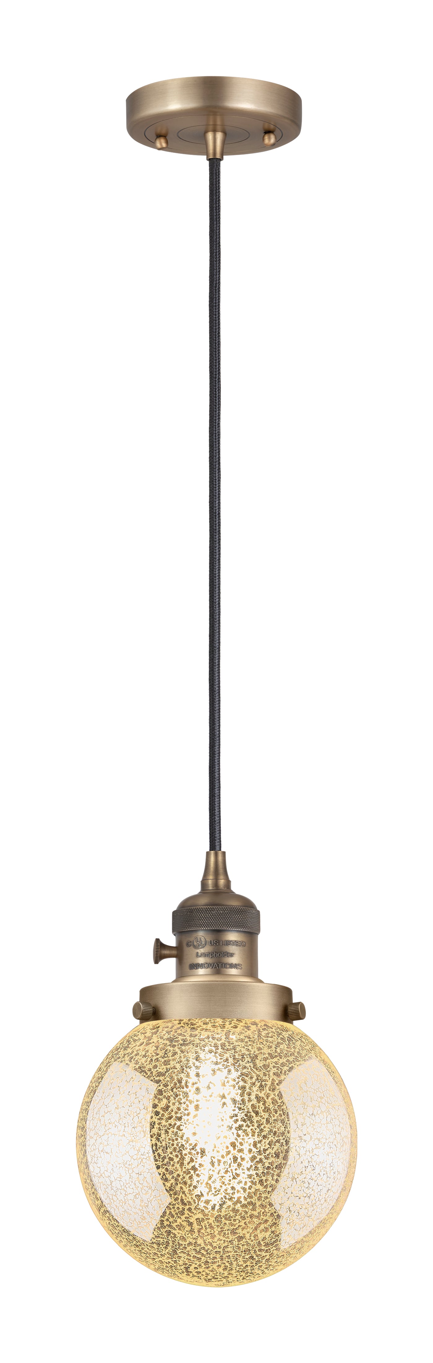 Franklin Restoration Mini Pendant Antique Brass