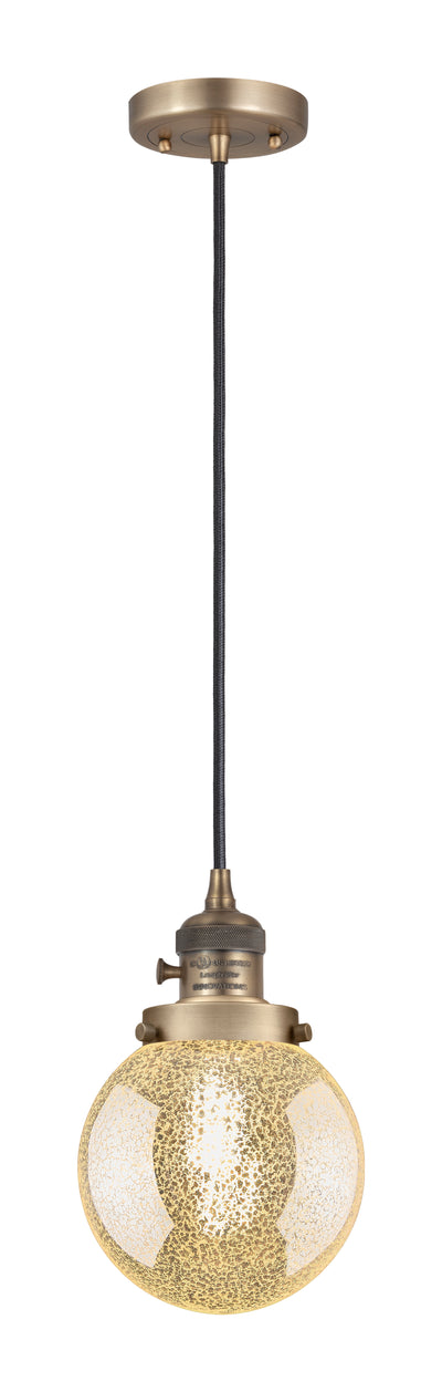 Franklin Restoration Mini Pendant Antique Brass