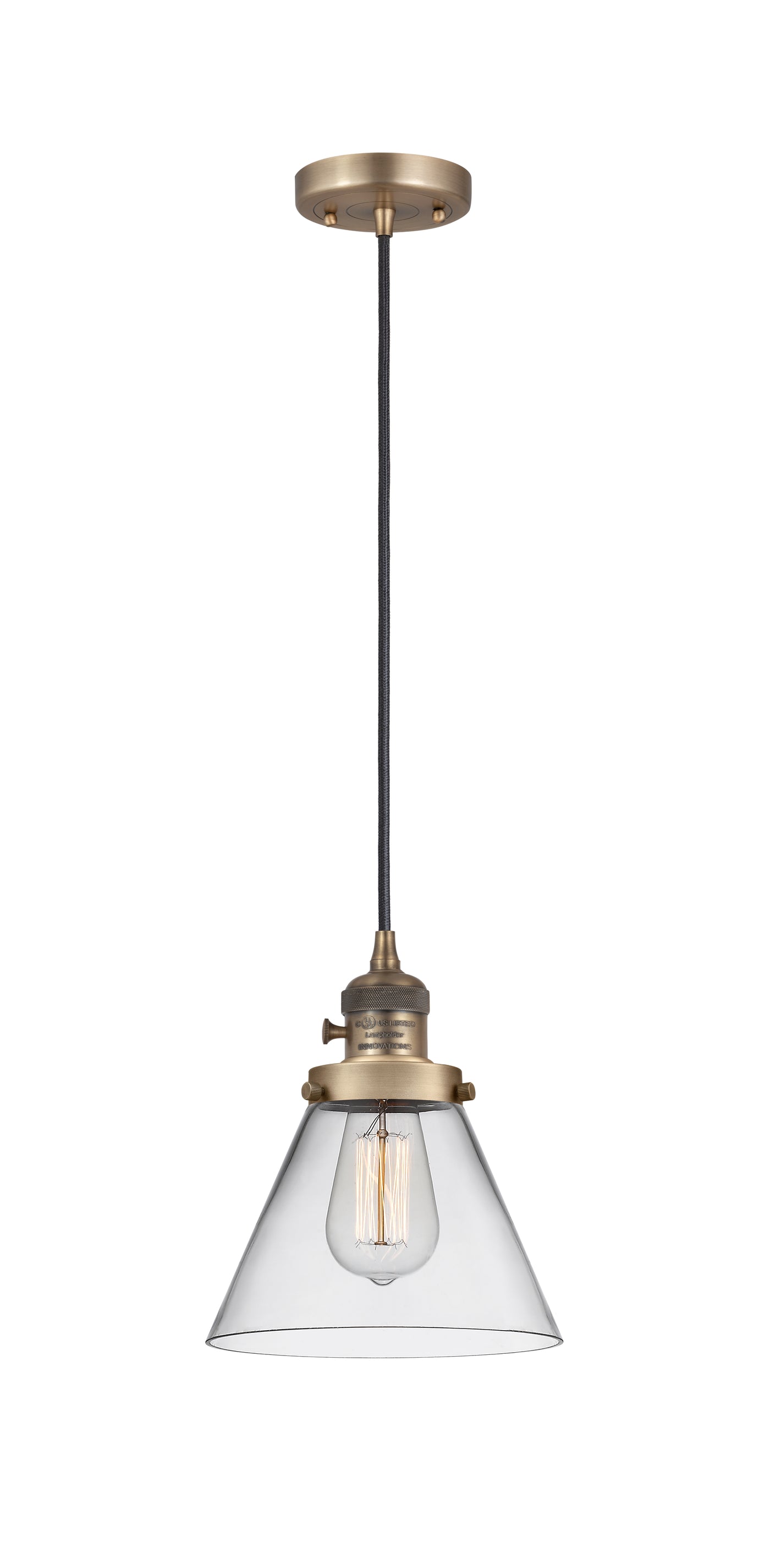 Franklin Restoration Cast Brass Pendant
