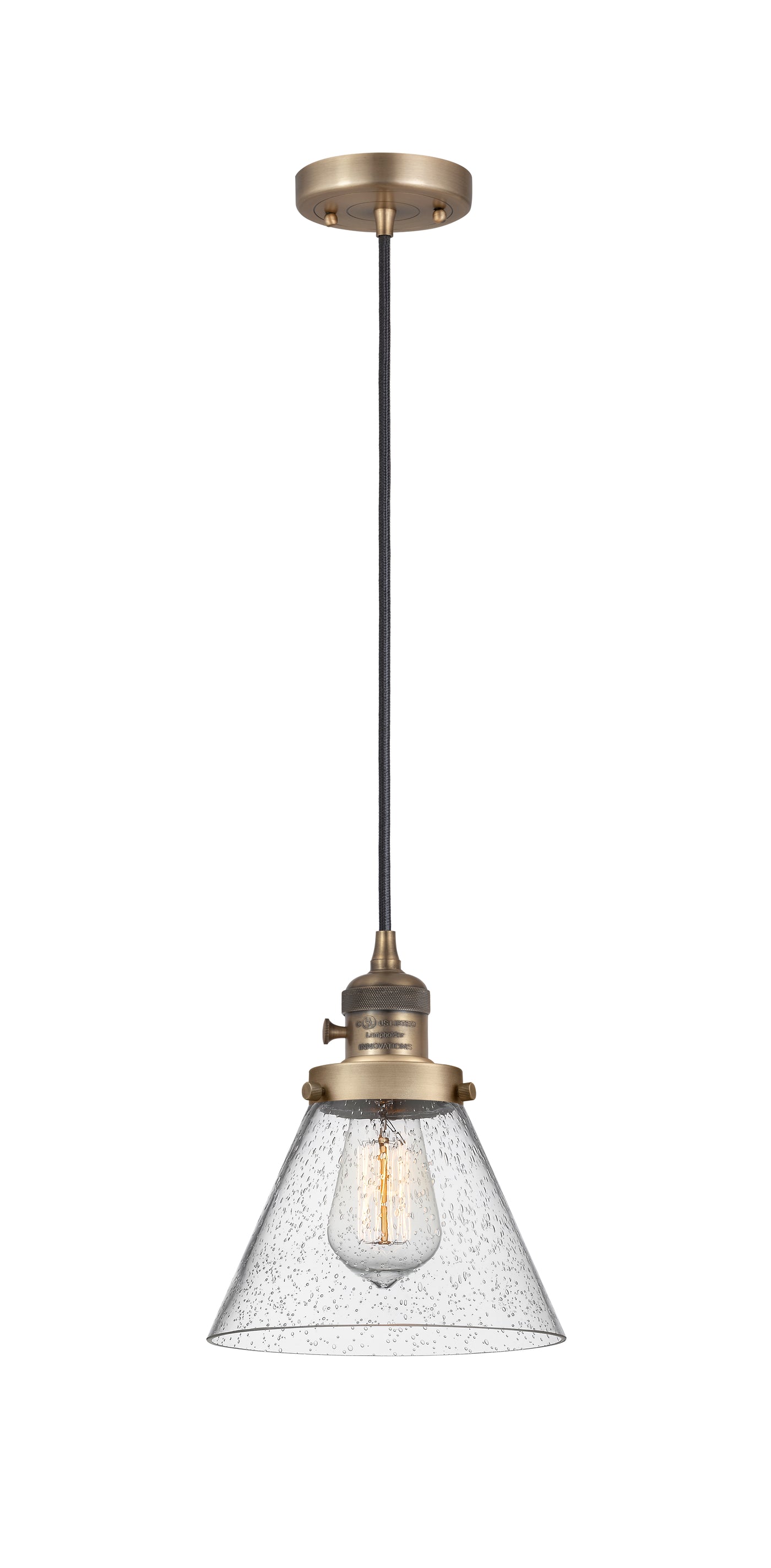 Franklin Restoration Mini Pendant Antique Brass