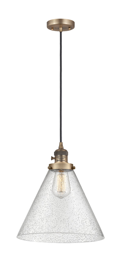 Franklin Restoration Antique Brass Cast Mini Pendant