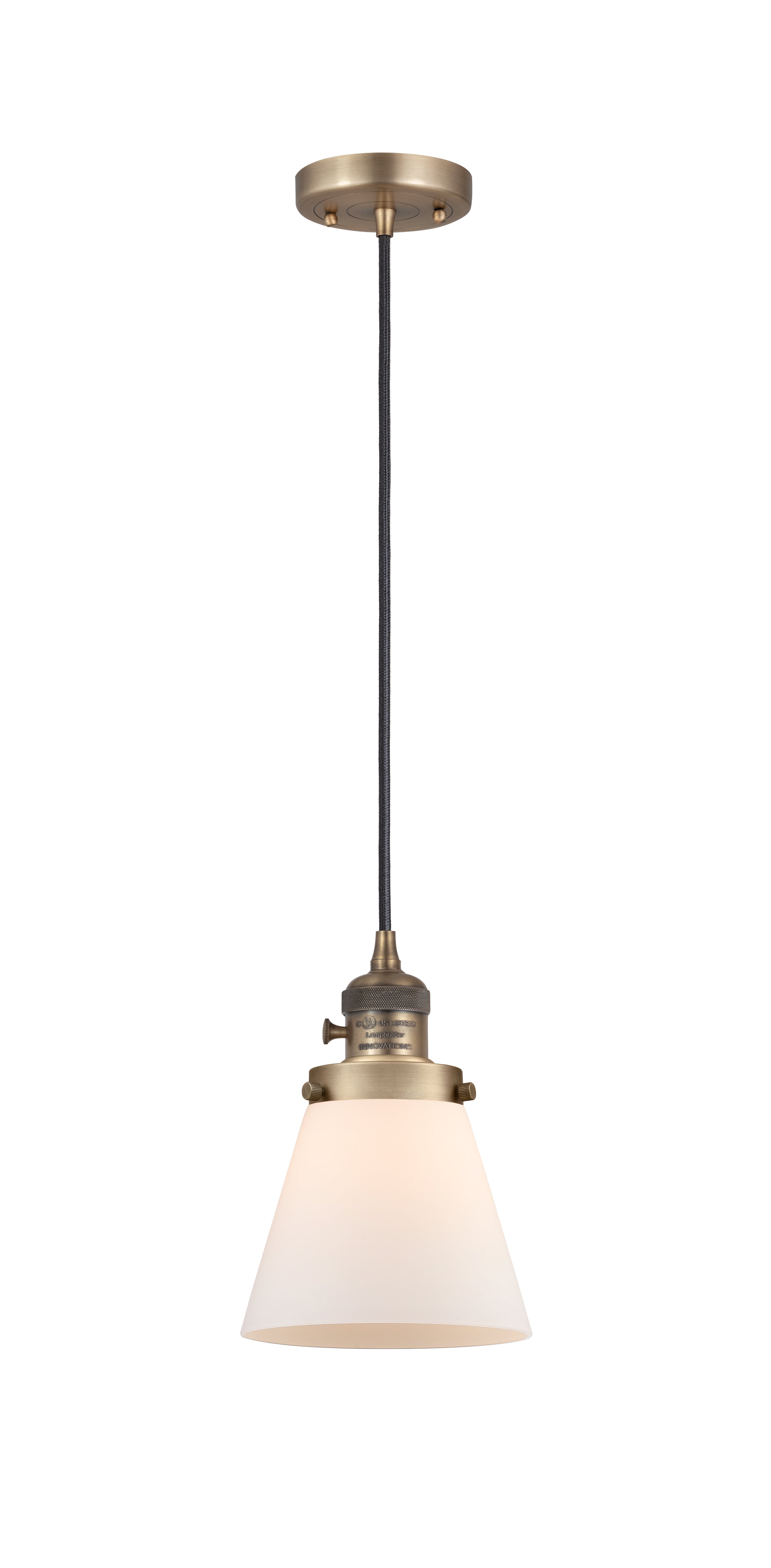 Franklin Restoration Cone Antique Brass Steel