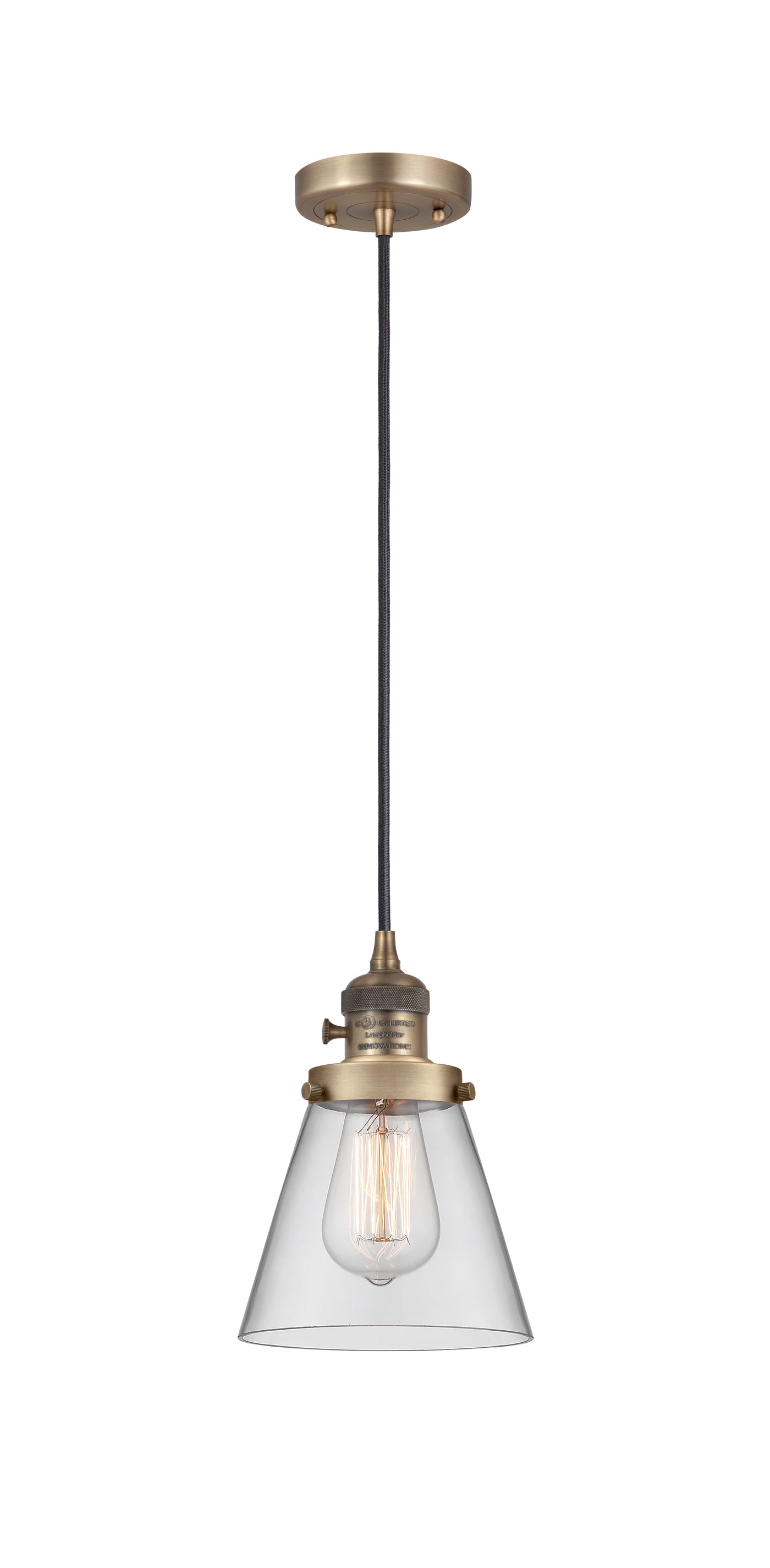 Franklin Restoration Cone Antique Brass Steel