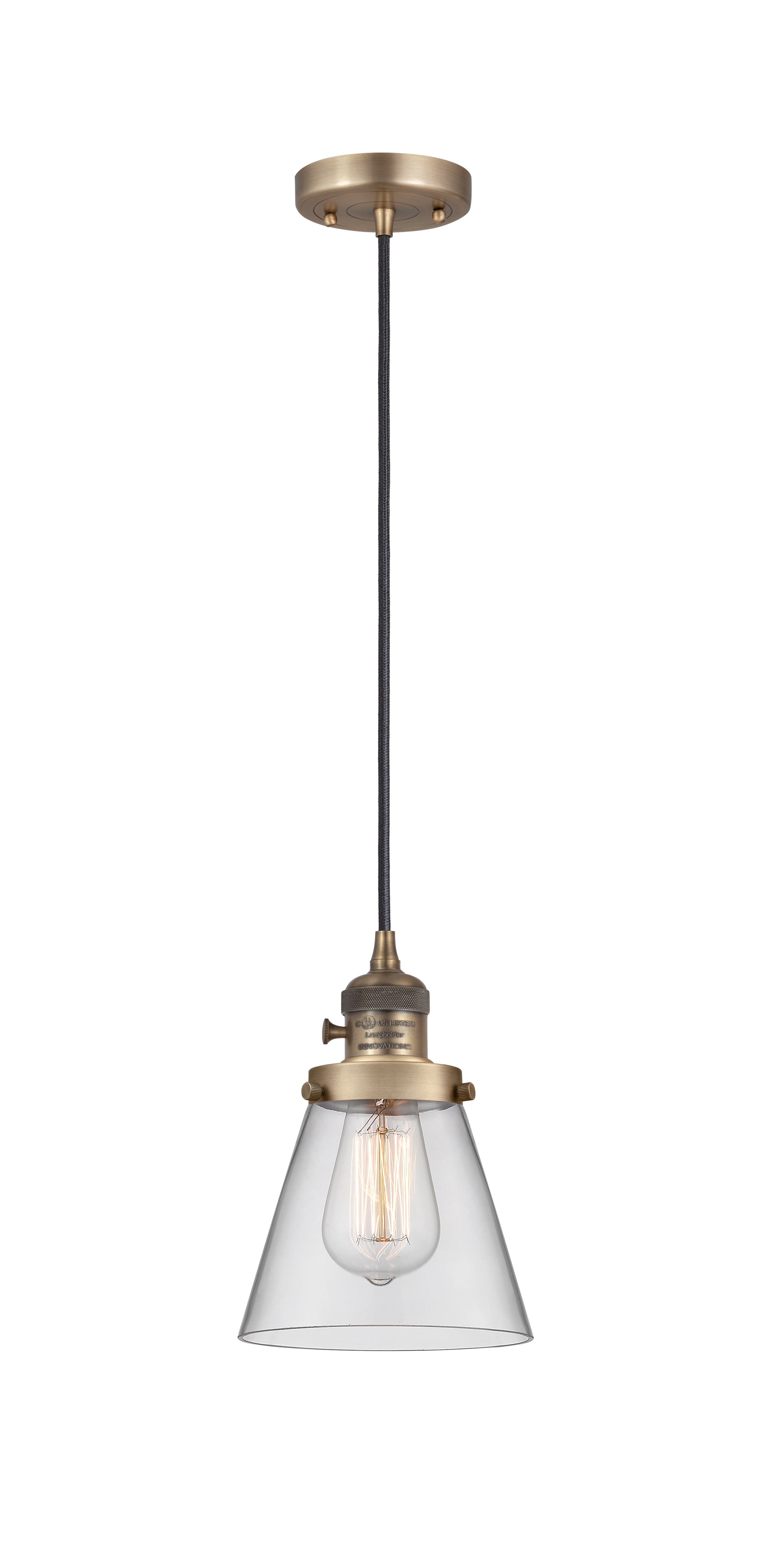 Franklin Restoration Mini Pendant Cast Brass