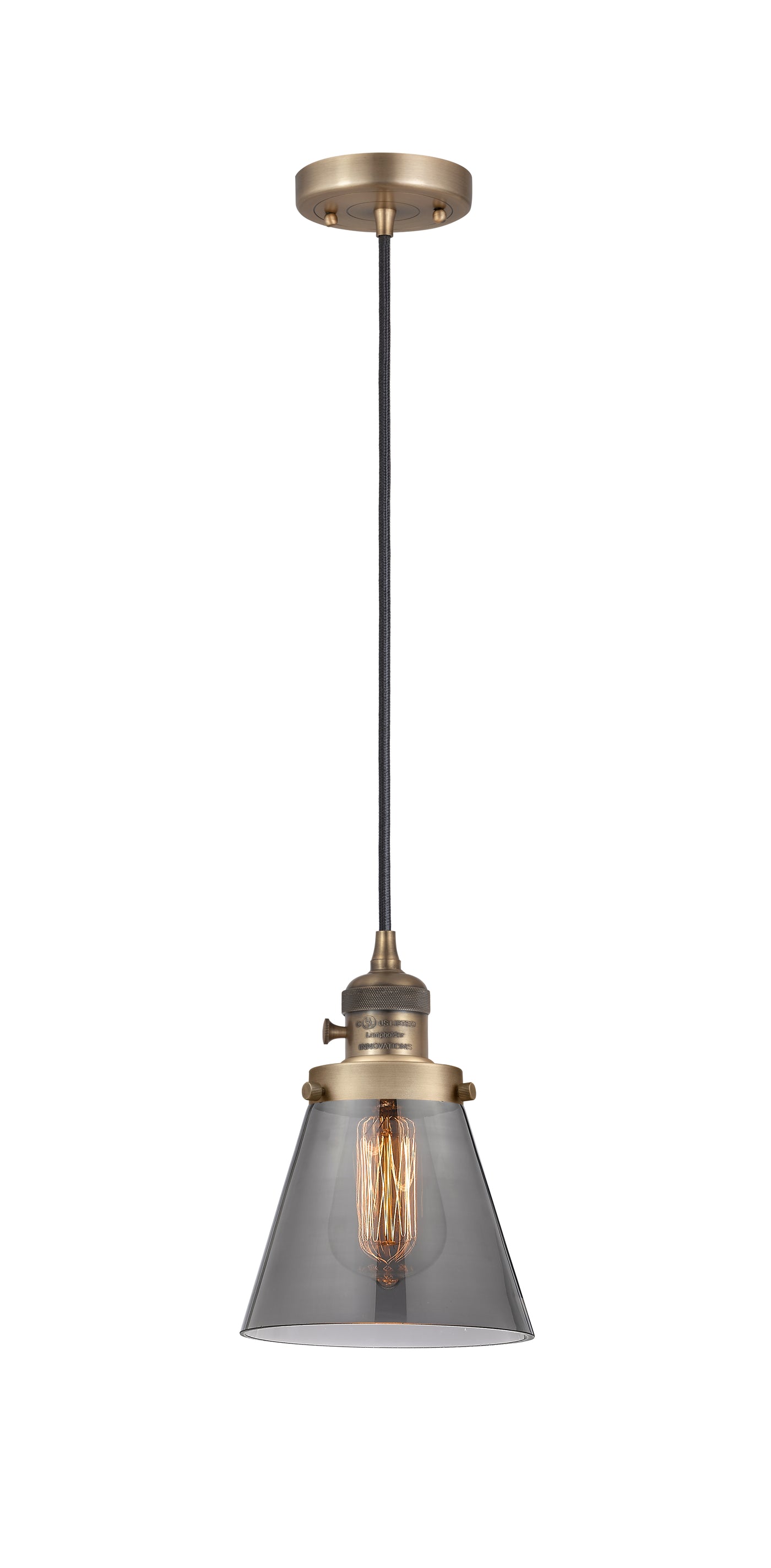 Franklin Restoration Cone Antique Brass Steel