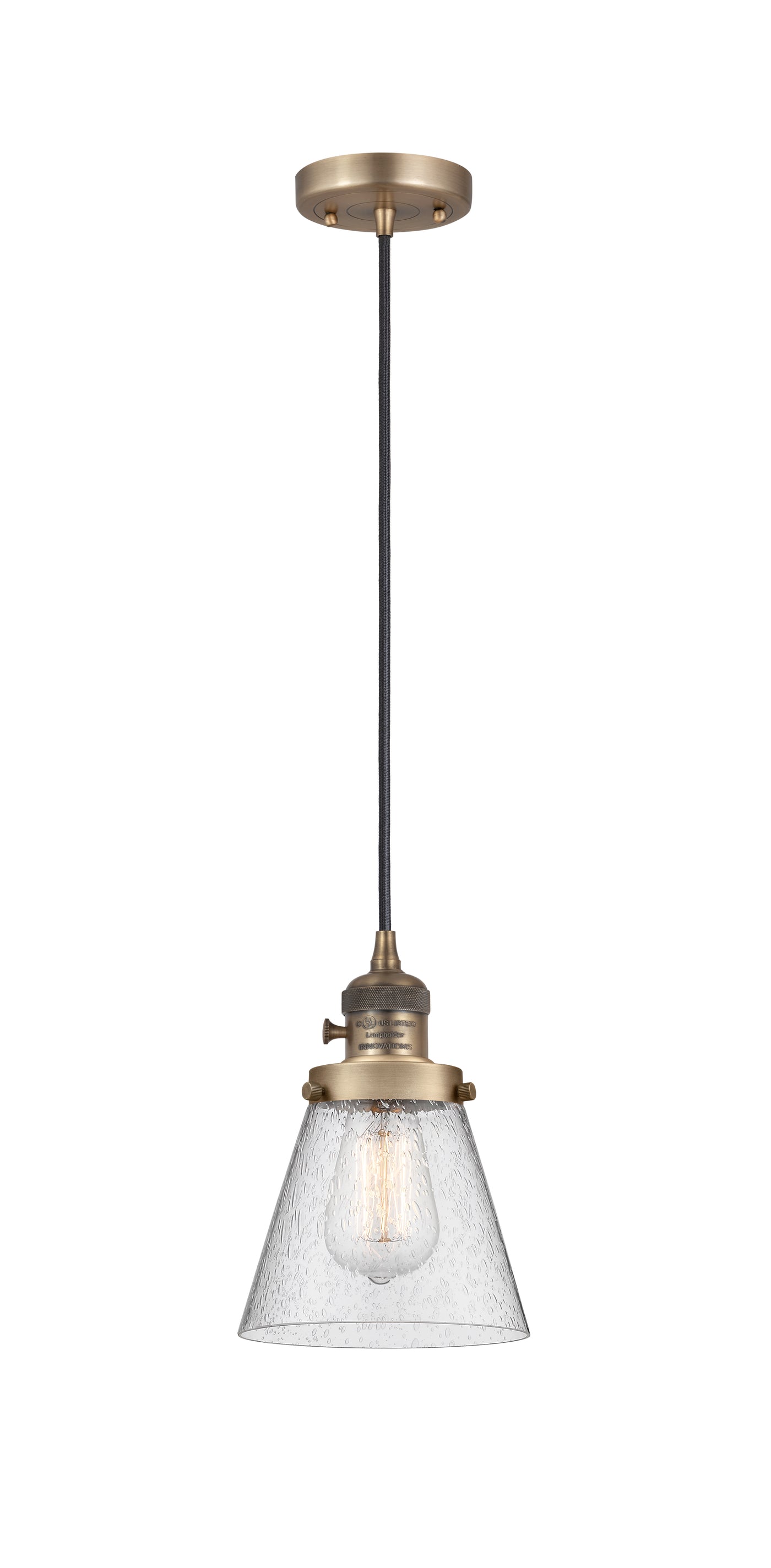 Franklin Restoration Cone Antique Brass Steel