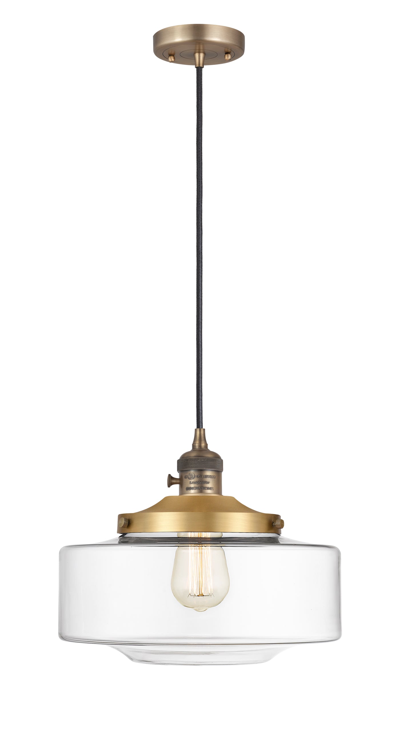 Franklin Restoration Mini Pendant Antique Brass
