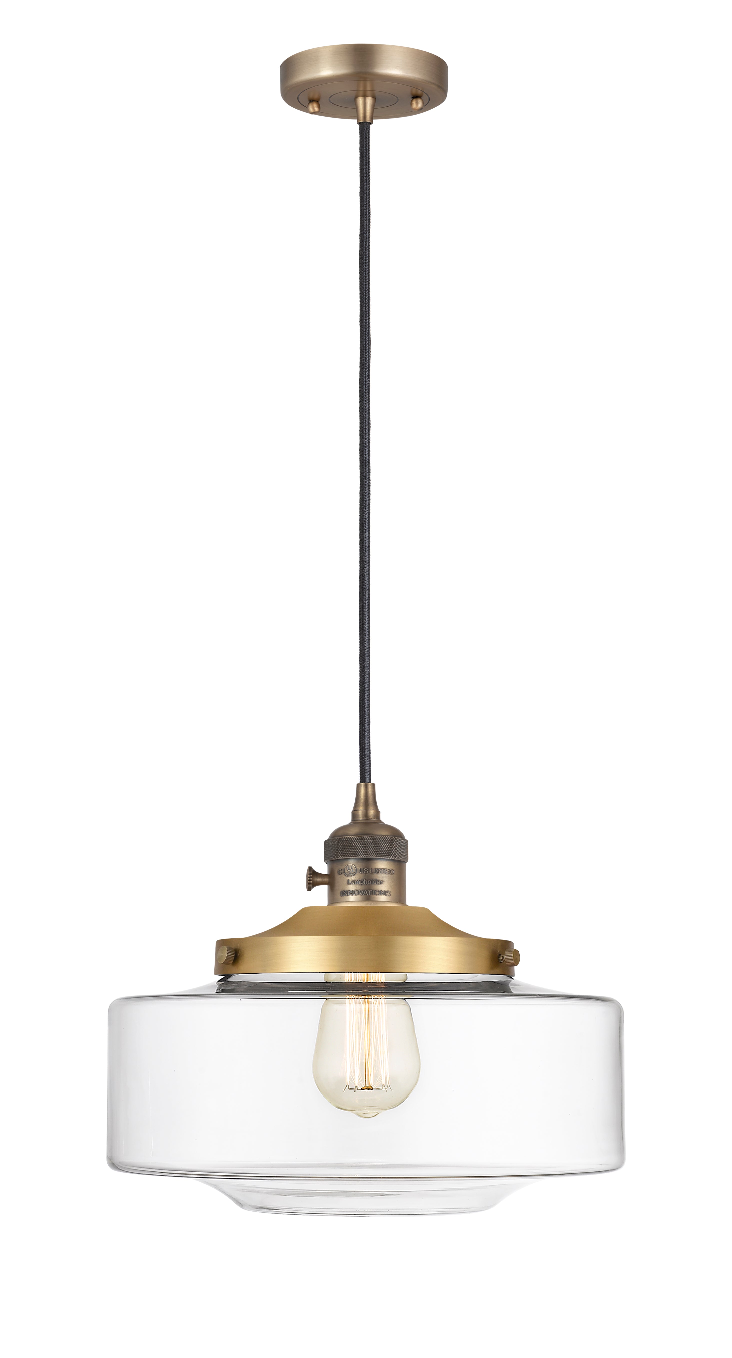 Franklin Restoration Mini Pendant Antique Brass