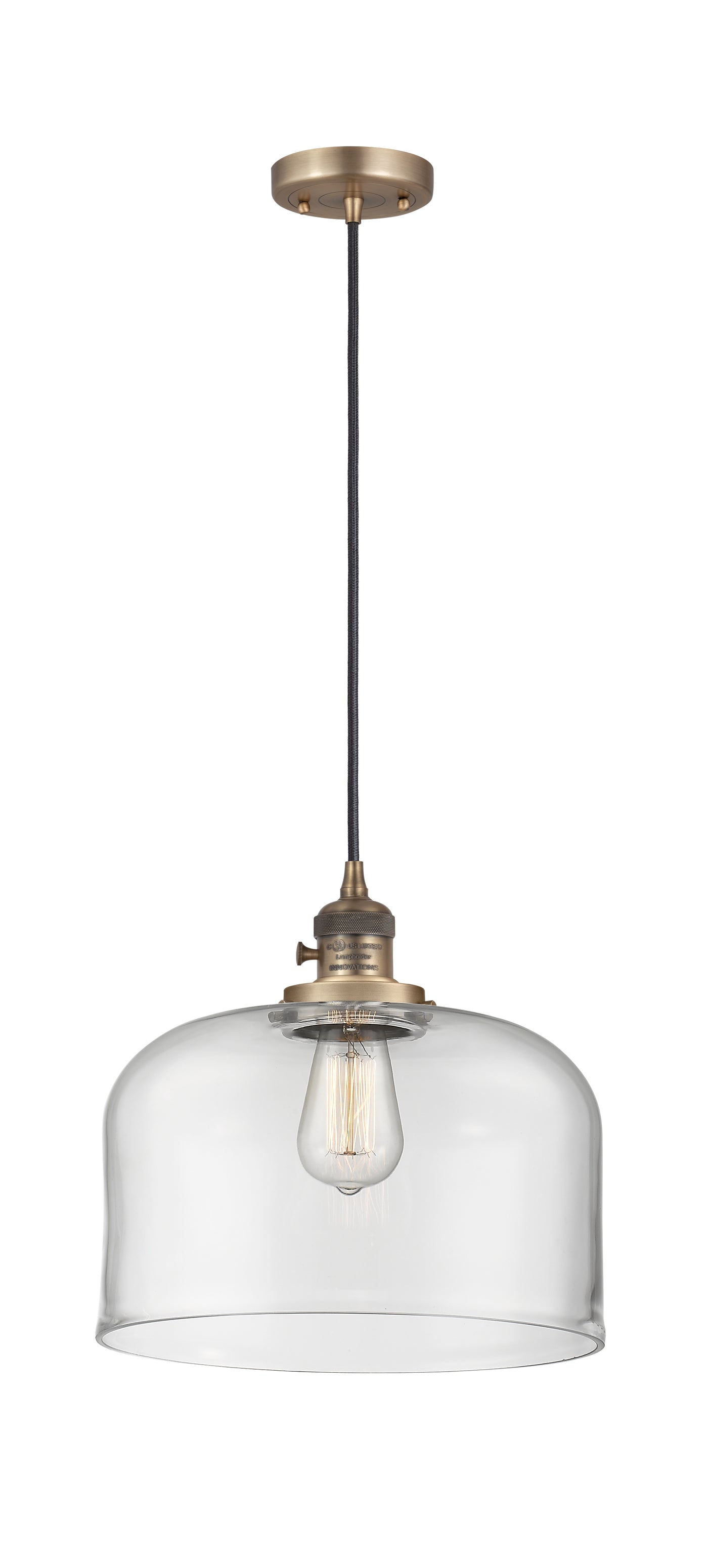 Franklin Restoration Mini Pendant Antique Brass