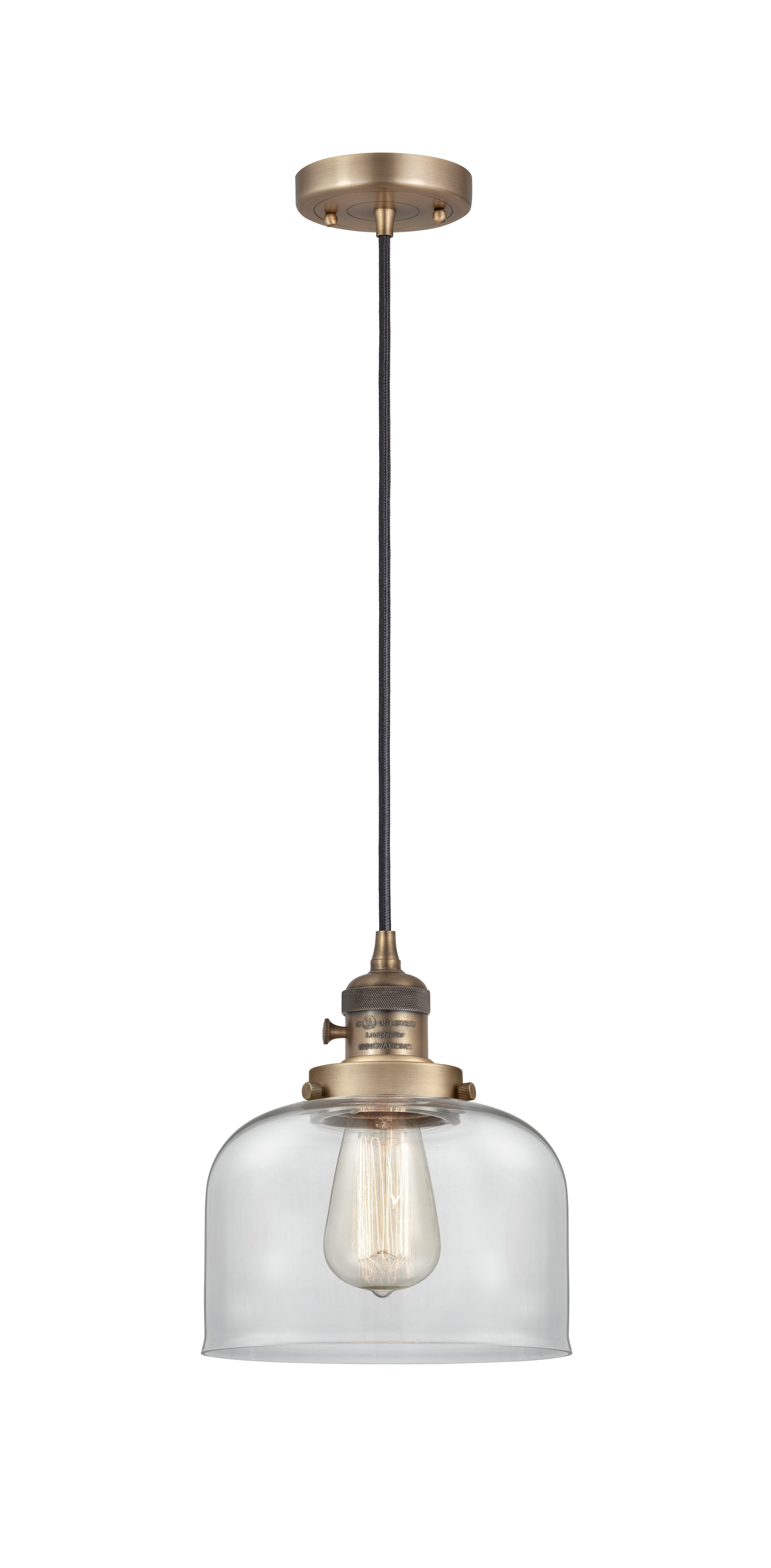 Franklin Restoration Mini Pendant Antique Brass