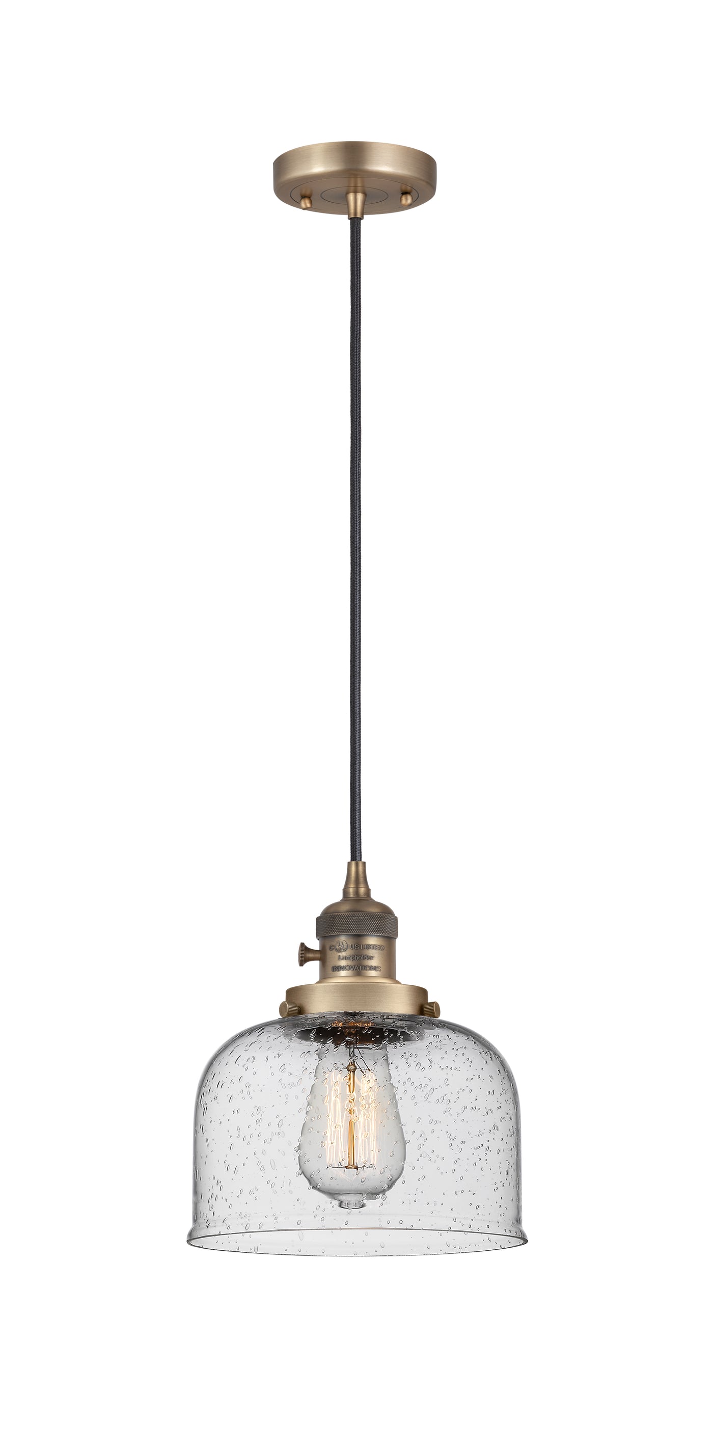 Franklin Restoration Mini Pendant Antique Brass