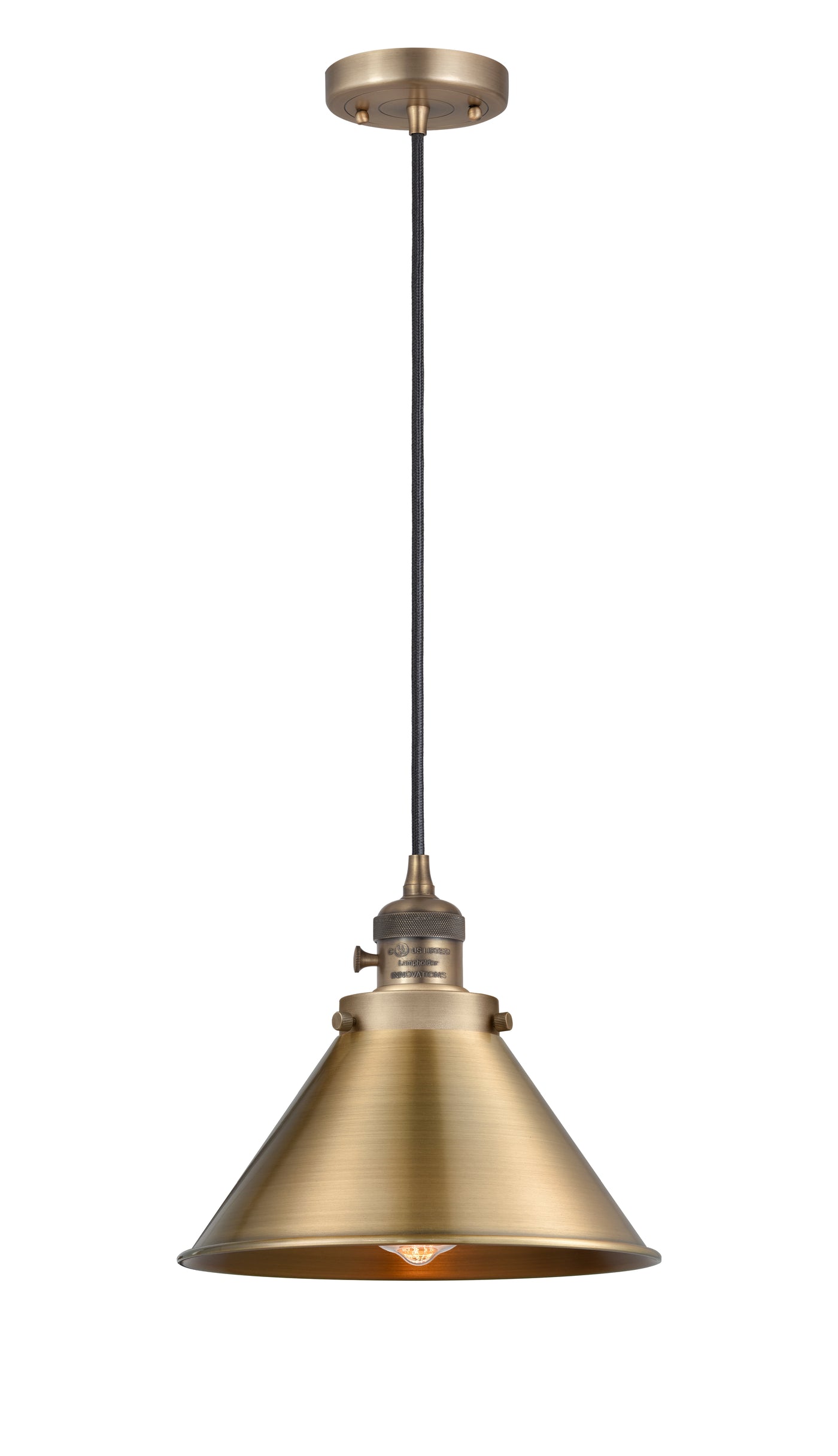 Franklin Restoration Antique Brass Mini Pendant