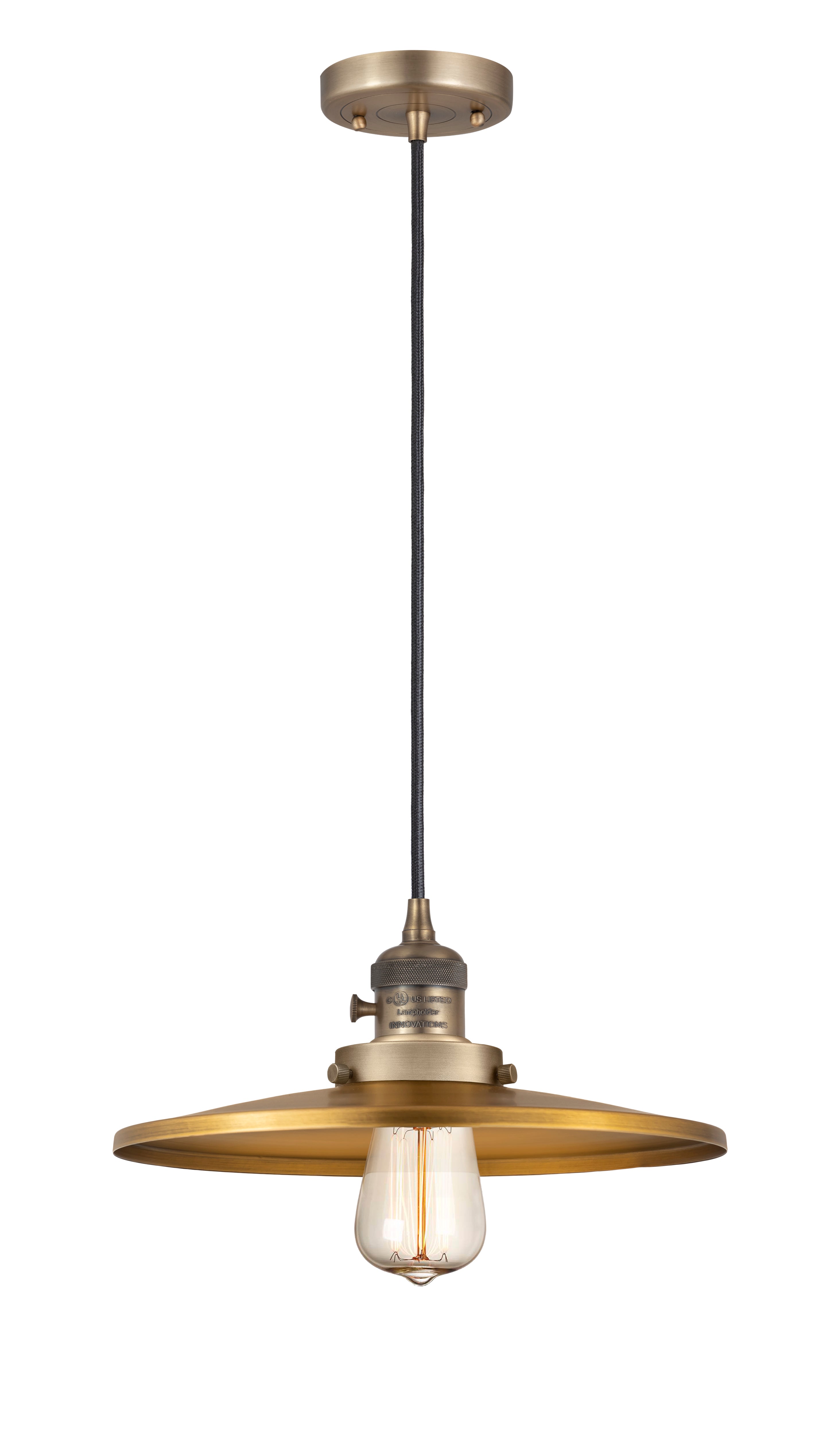Franklin Restoration Pendant Cast Brass