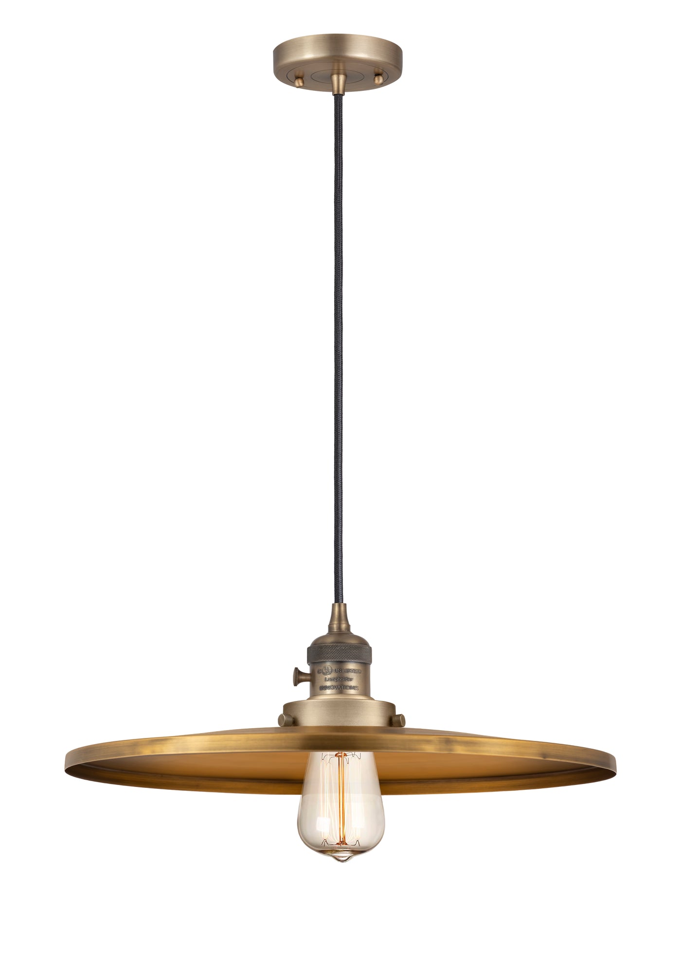 Franklin Restoration Mini Pendant Antique Brass