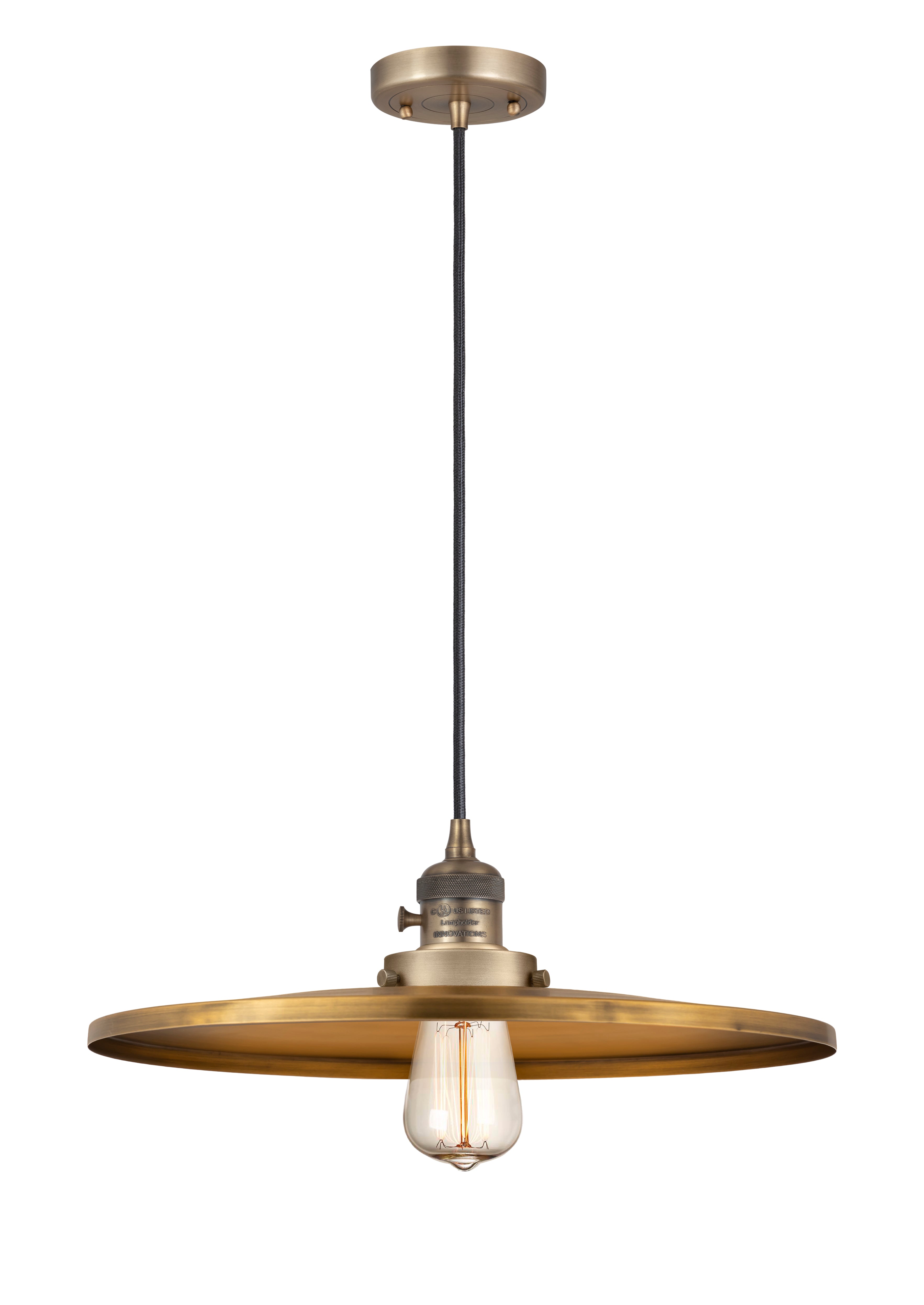 Franklin Restoration Mini Pendant Antique Brass