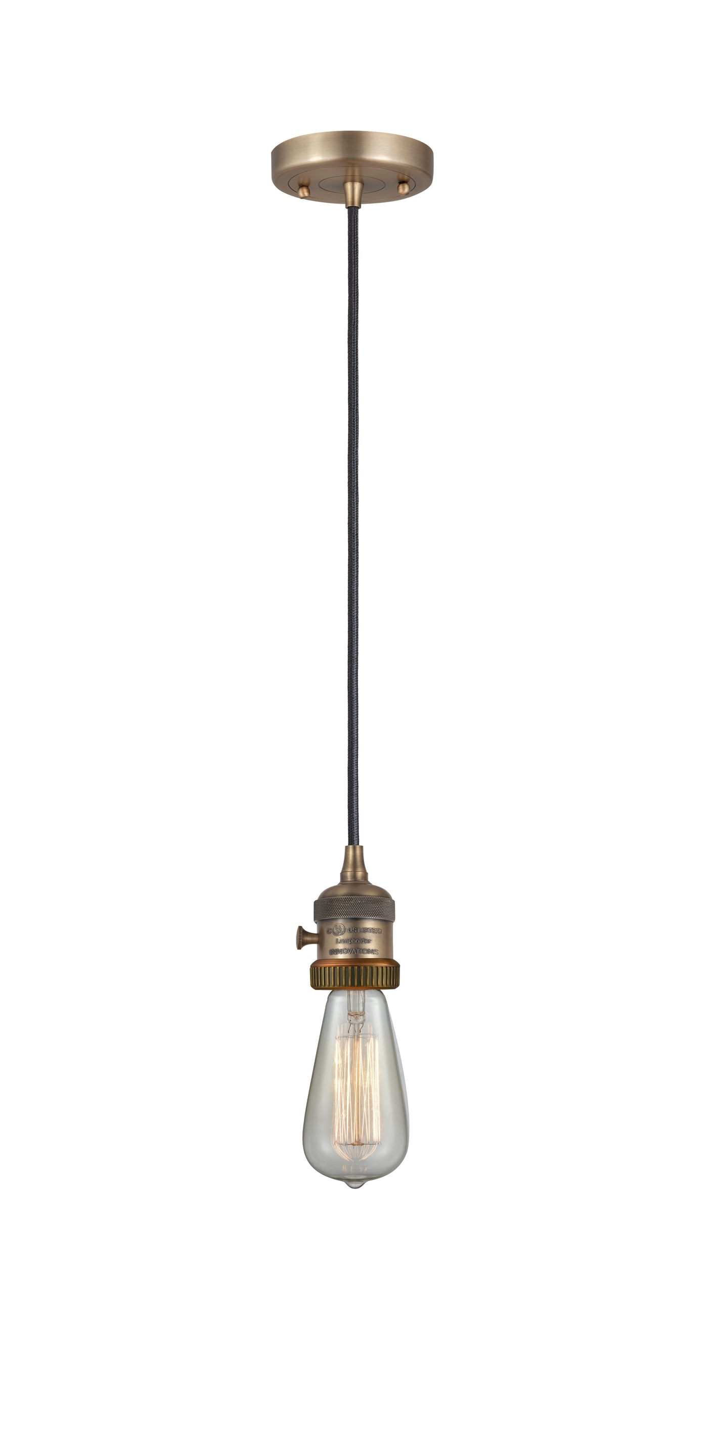 Franklin Restoration Mini Pendant Antique Brass