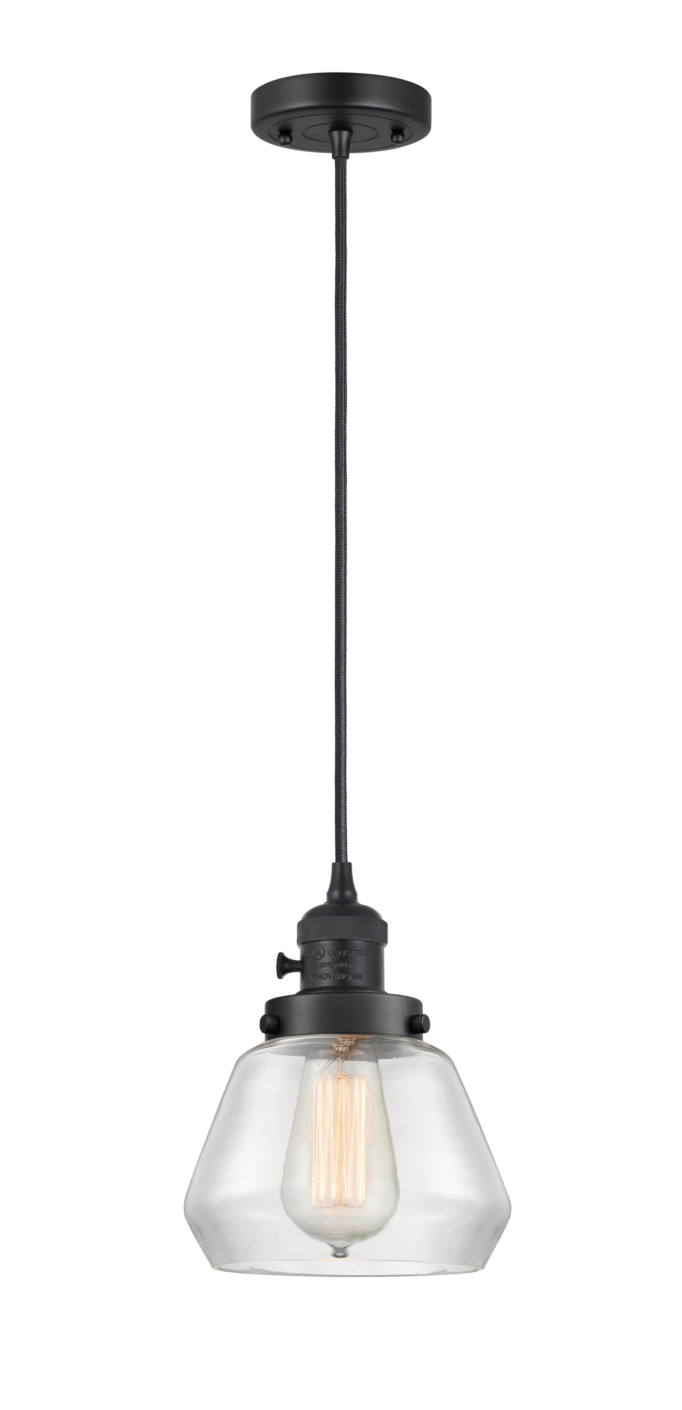 Franklin Restoration Mini Pendant 7 Inch Brass