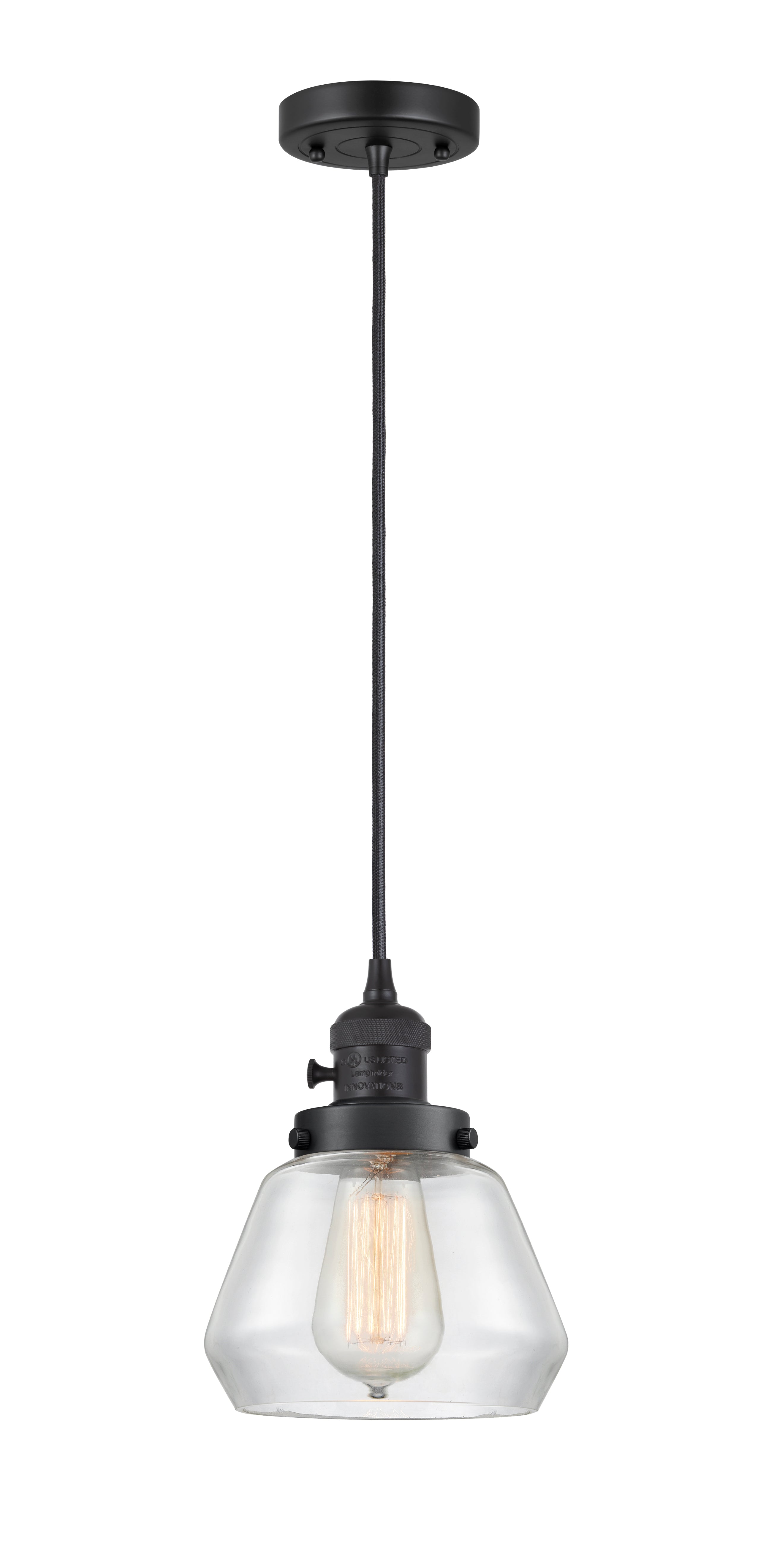 Franklin Restoration Mini Pendant 7 Inch Brass