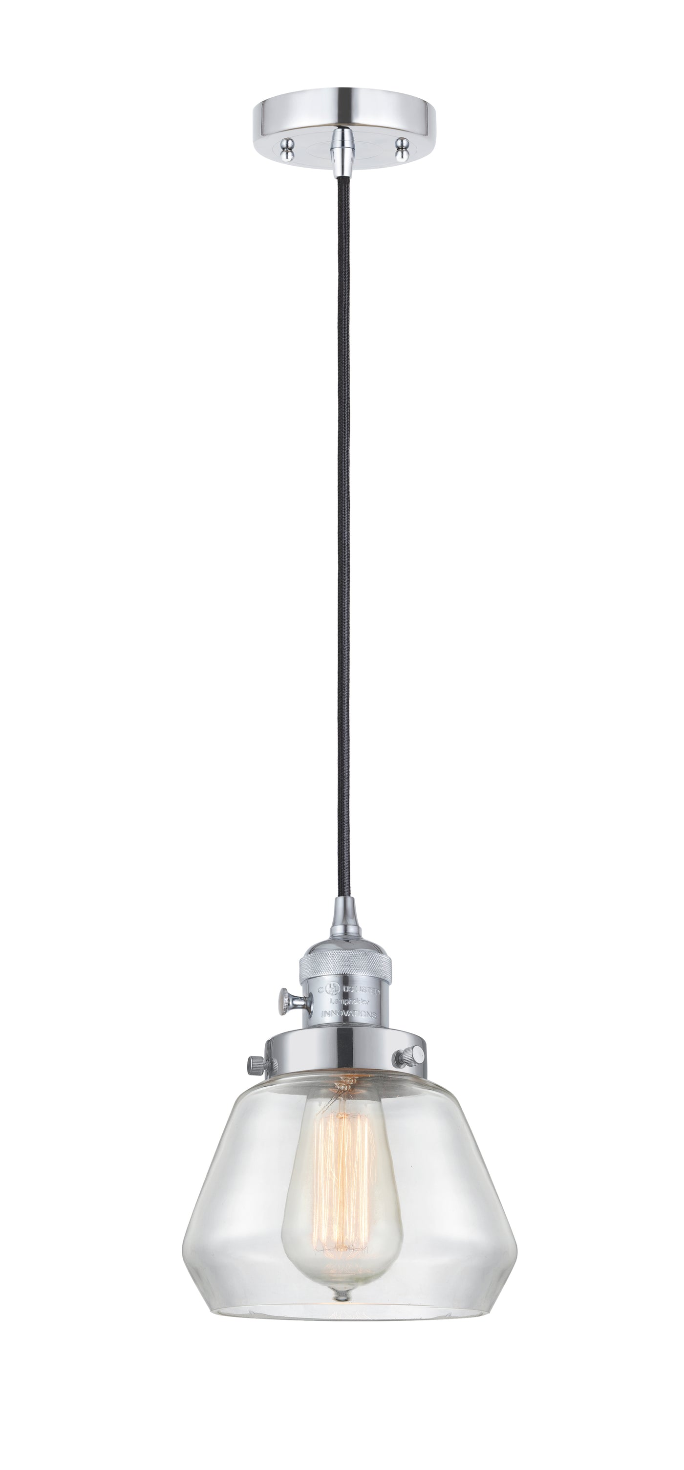 Franklin Restoration Mini Pendant 7 Inch Brass