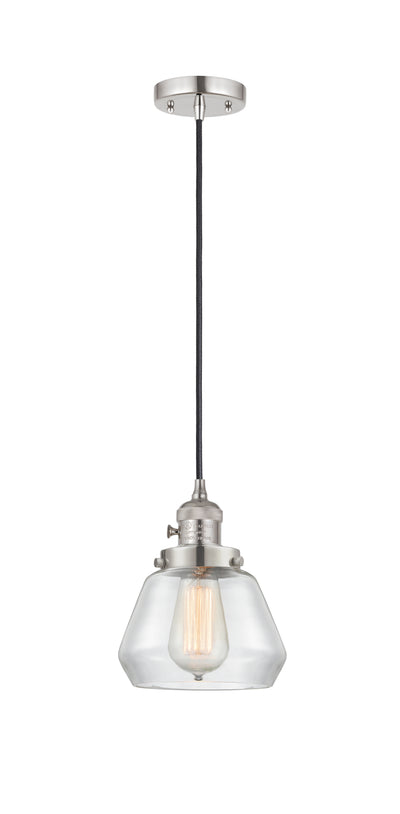 Franklin Restoration Mini Pendant 7 Inch Brass