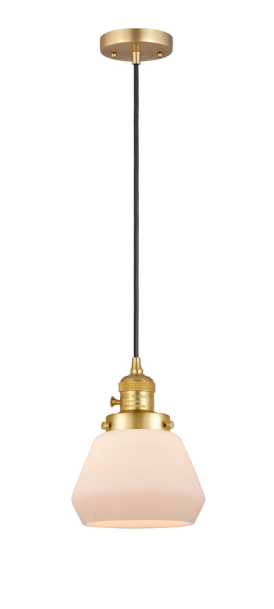 Franklin Restoration Mini Pendant 7 Inch Brass