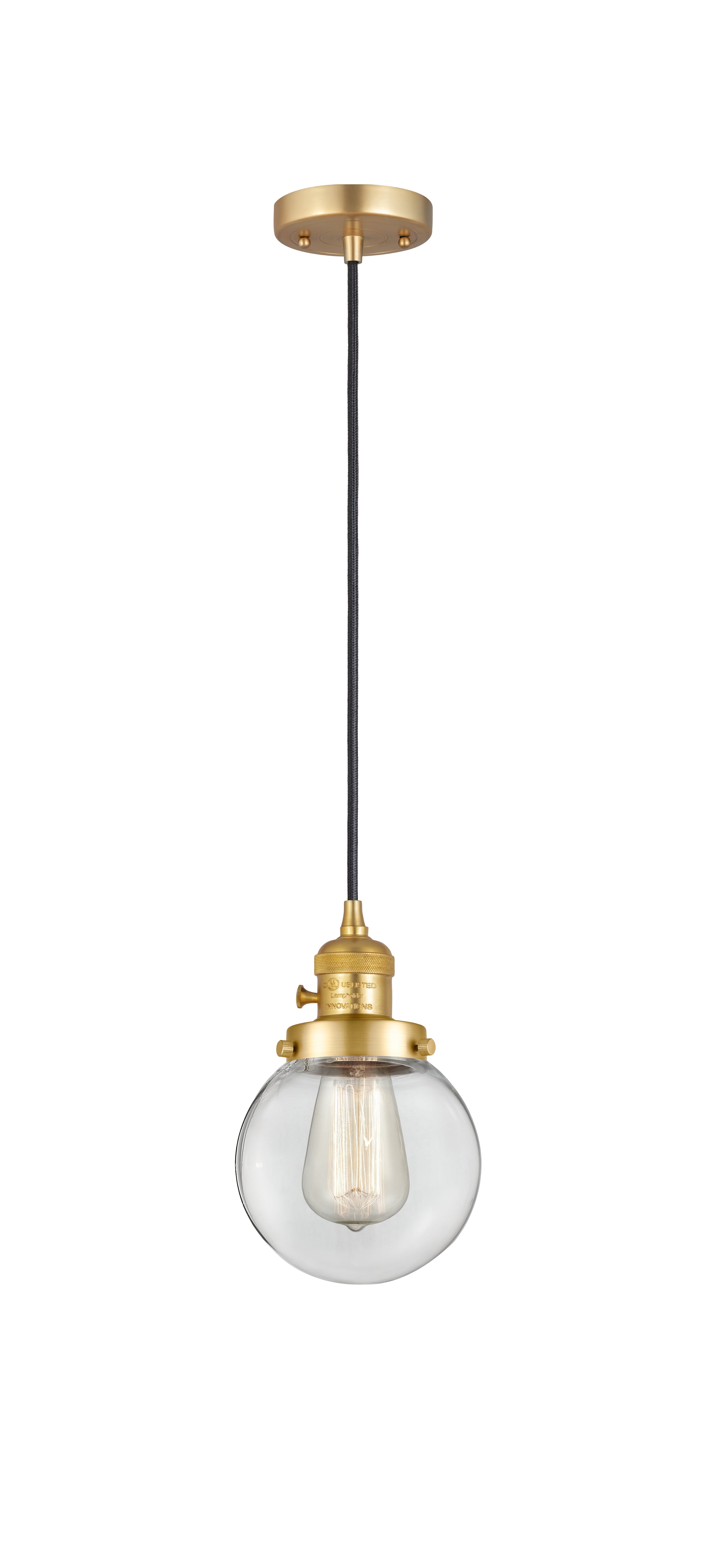 Franklin Restoration Mini Pendant Antique Brass