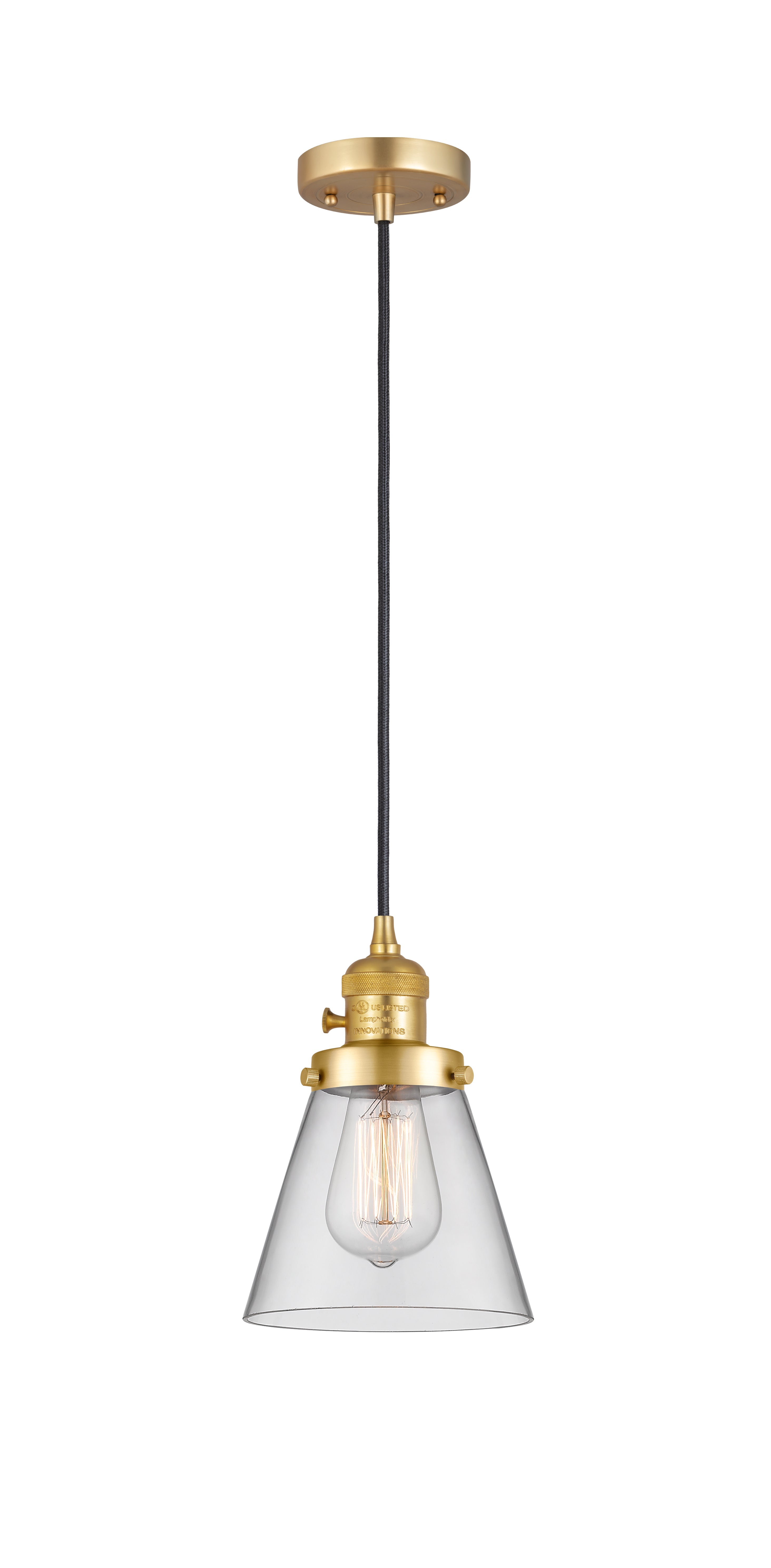 Franklin Restoration Cone Antique Brass Steel